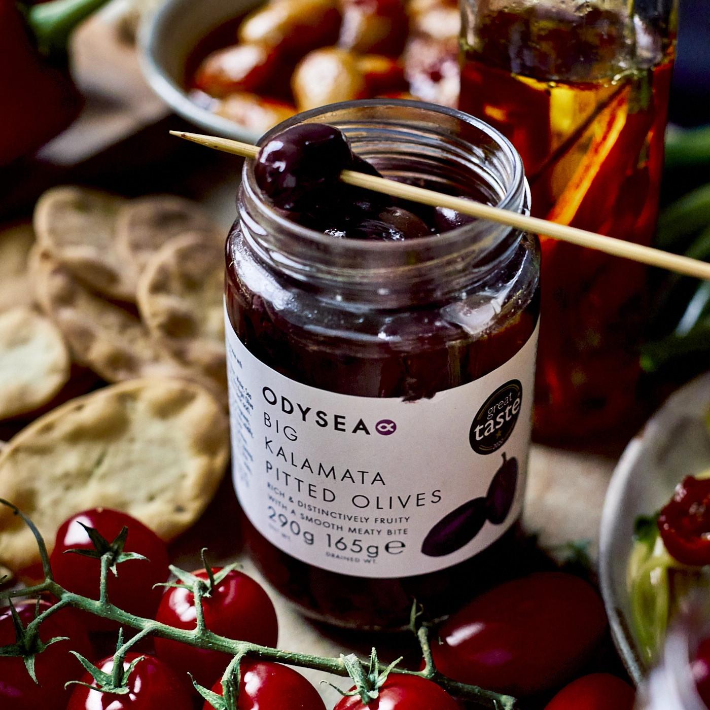Odysea Greek Big Kalamata Pitted Olives 290g (165g*) thumbnail 2