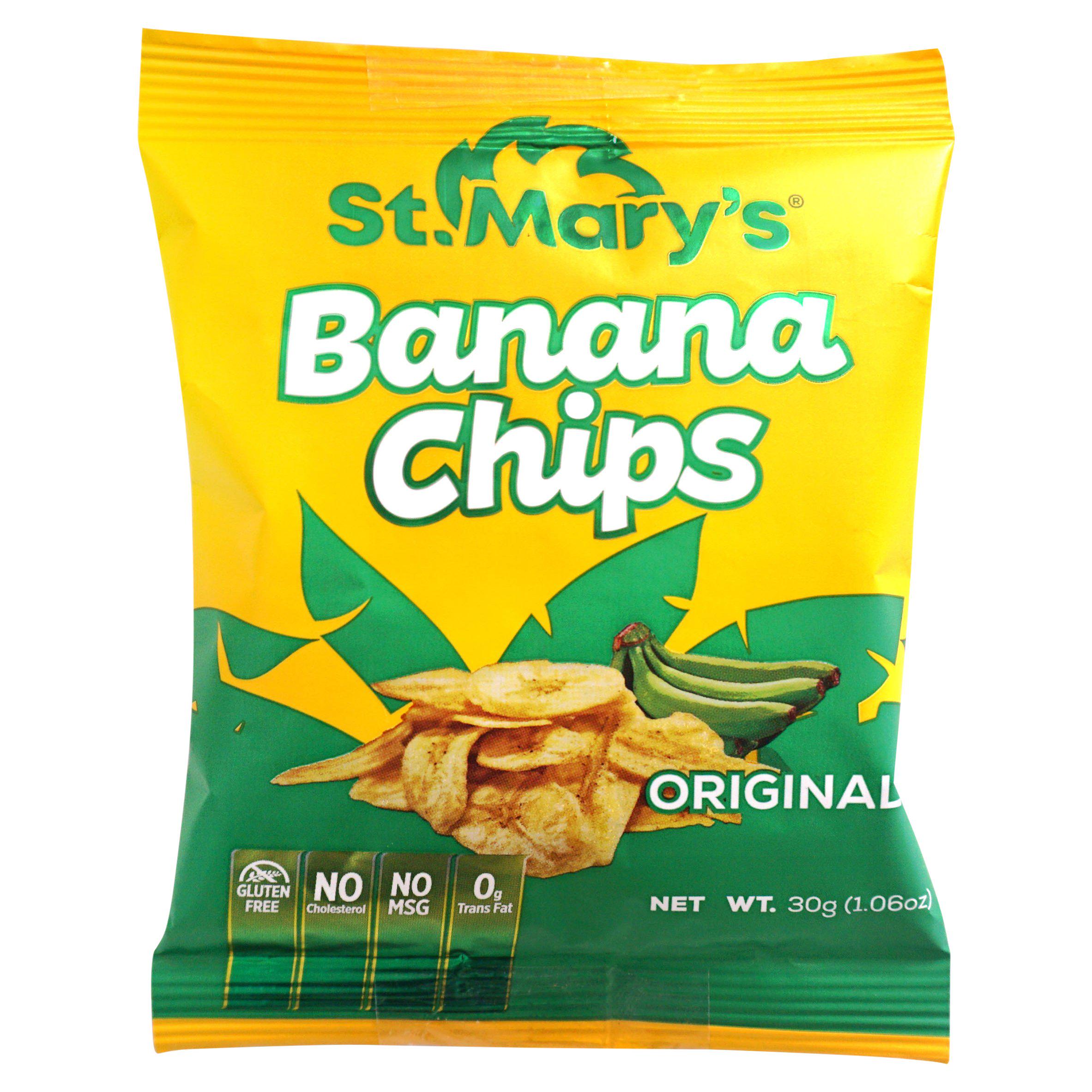 St Marys Banana Chips 30g