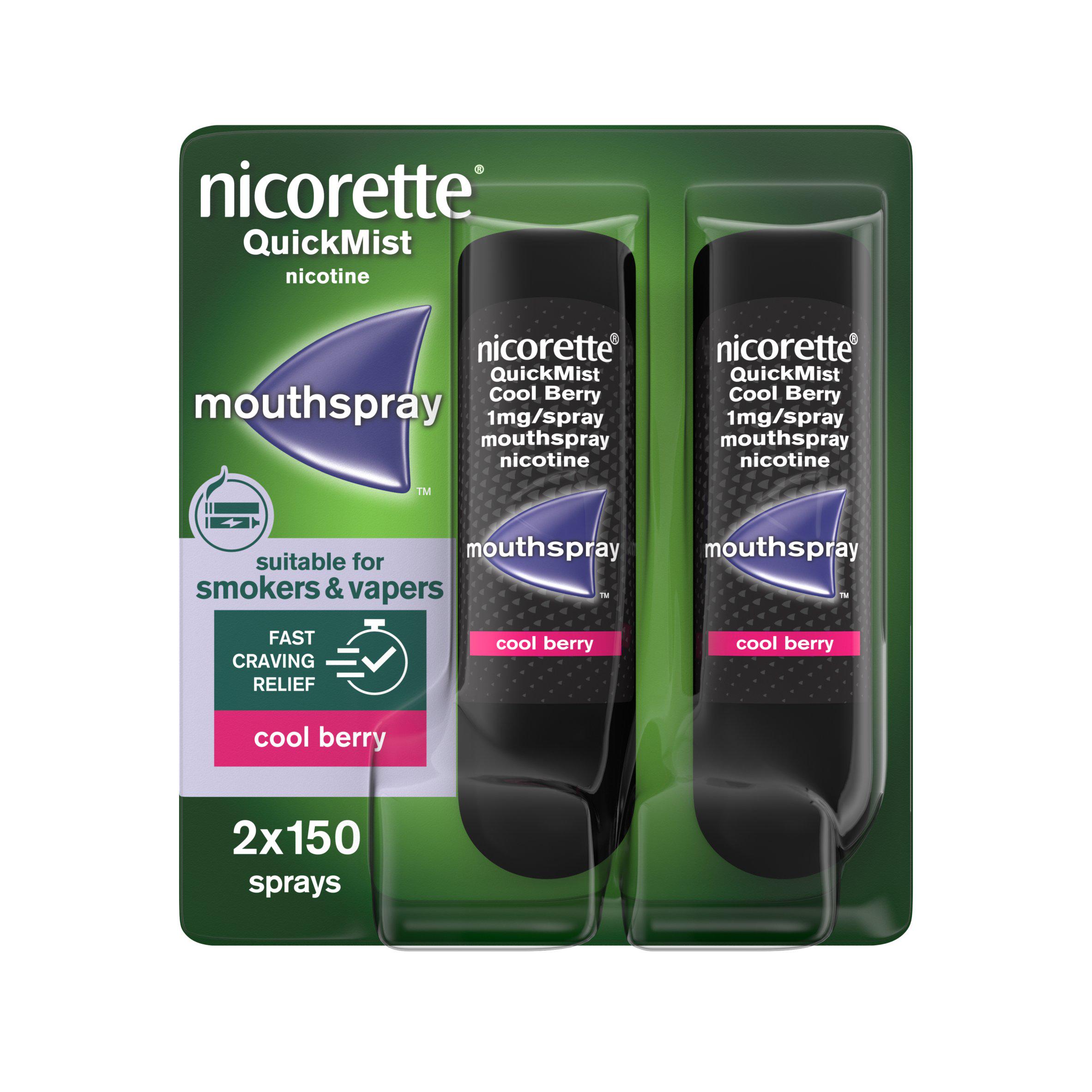 Nicorette Quickmist Cool Berry Mouthspray, Quit Vaping Aid