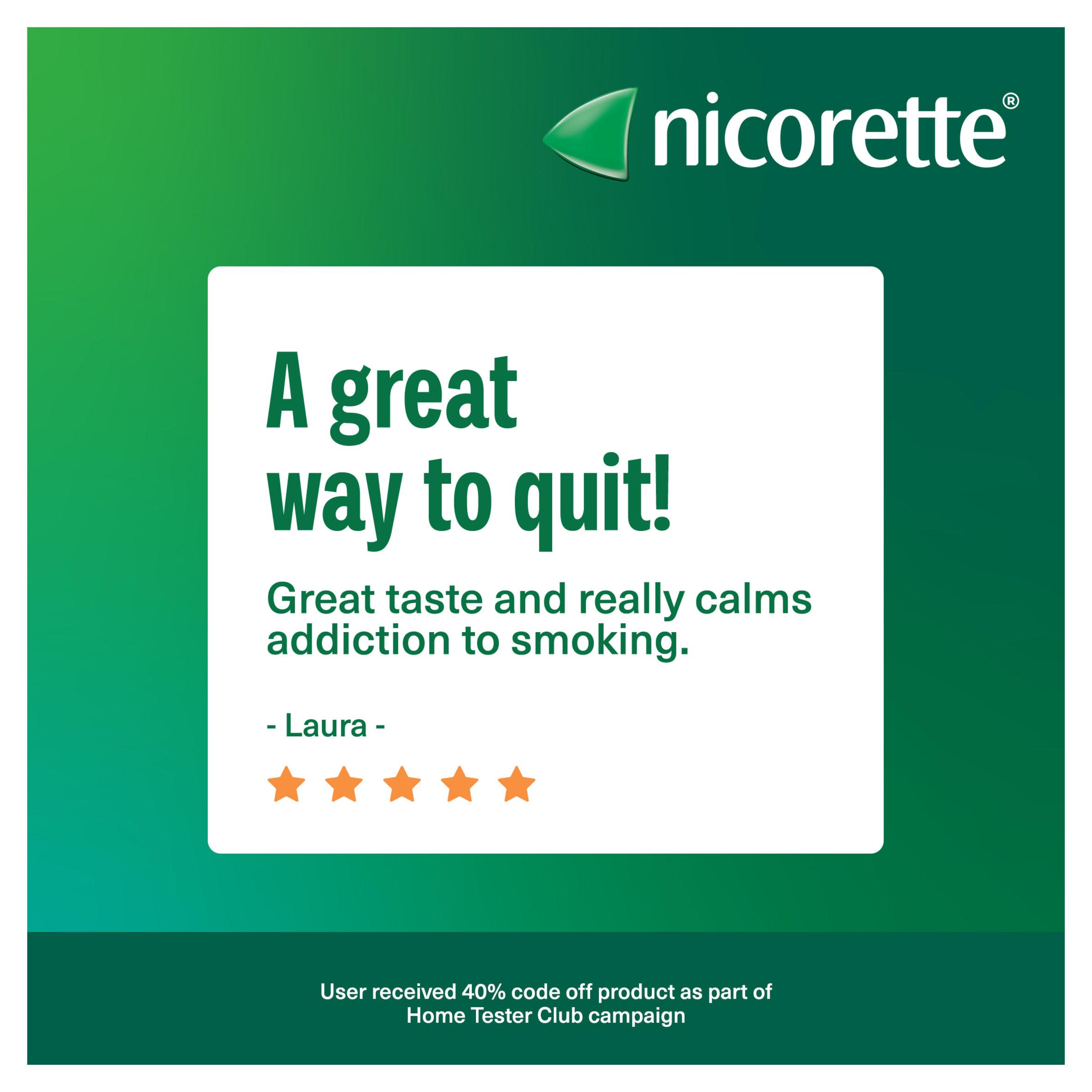 Nicorette Icy White Gum Pieces Quit Smoking Aid x210 2mg thumbnail 2