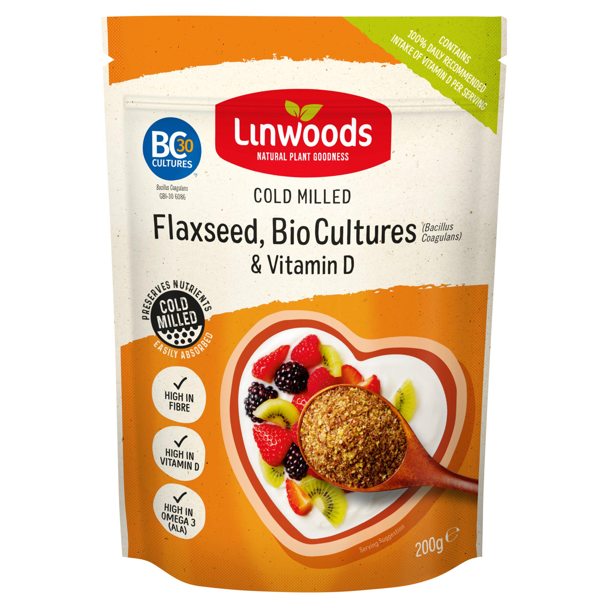 Linwoods Flax Seeds Biological Cultures & Vitamin D 200G
