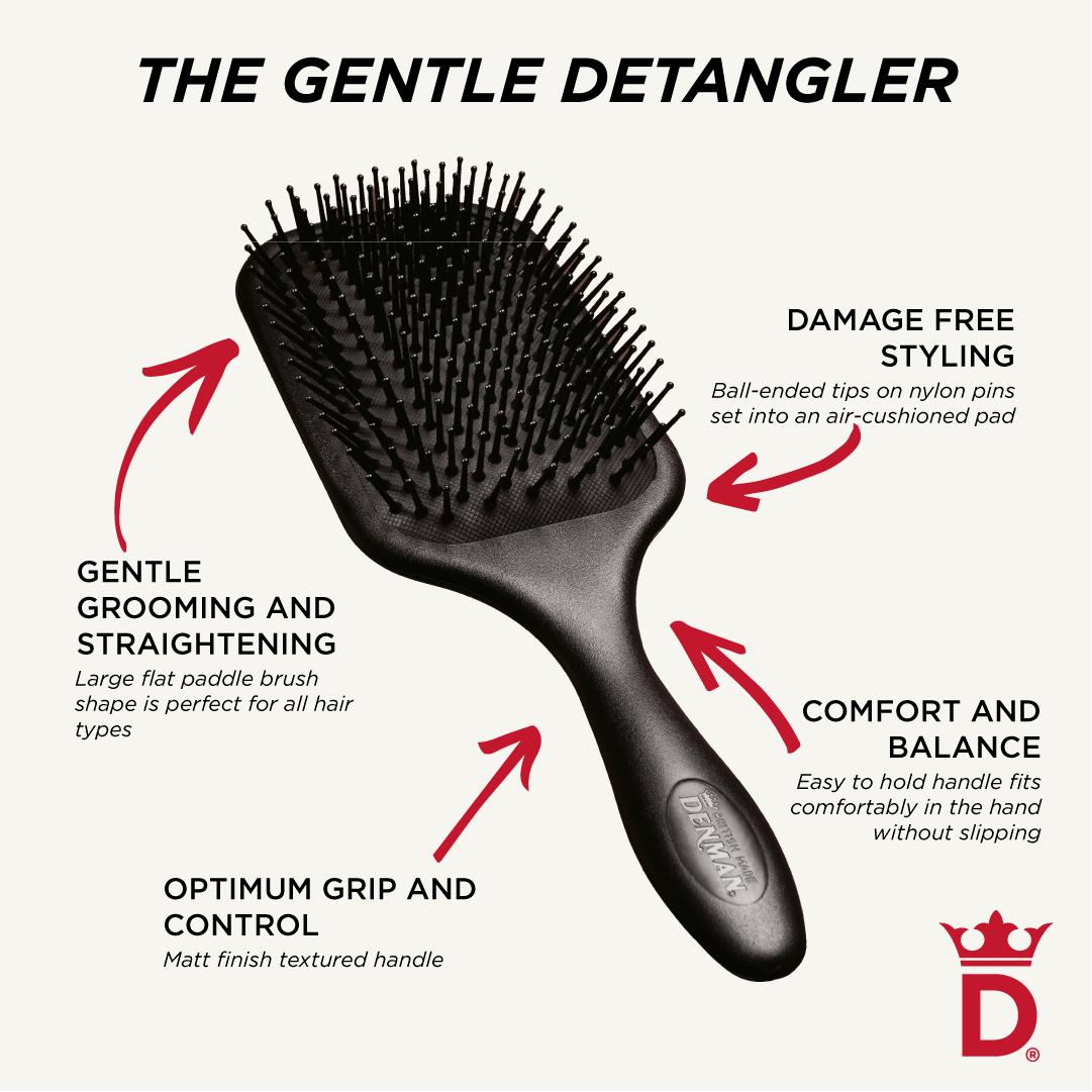 Denman D83 the Gentle Paddle Brush thumbnail 4