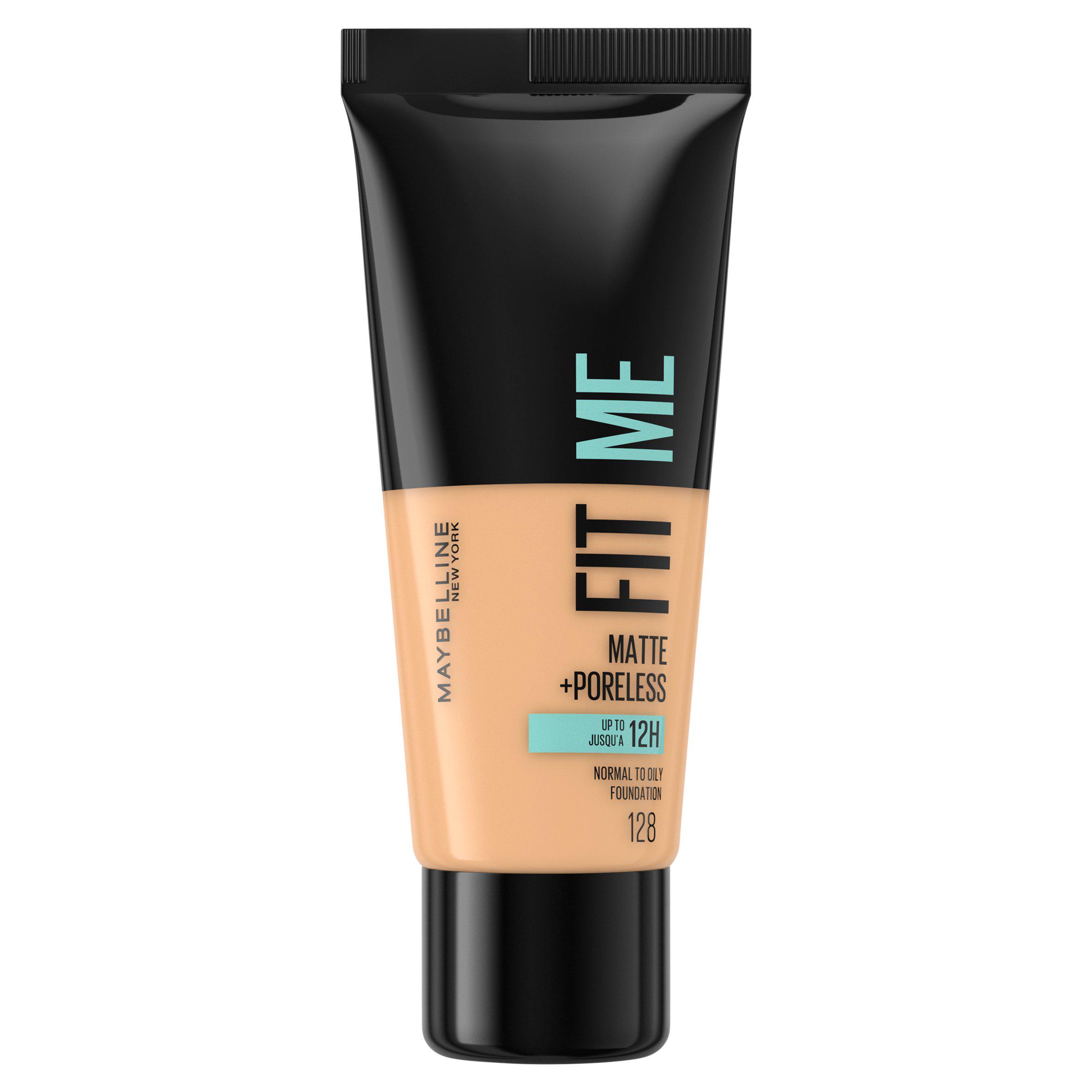 Maybelline Fit Me Matte & Poreless Full Coverage Blendable Foundation 128 Warm Nude