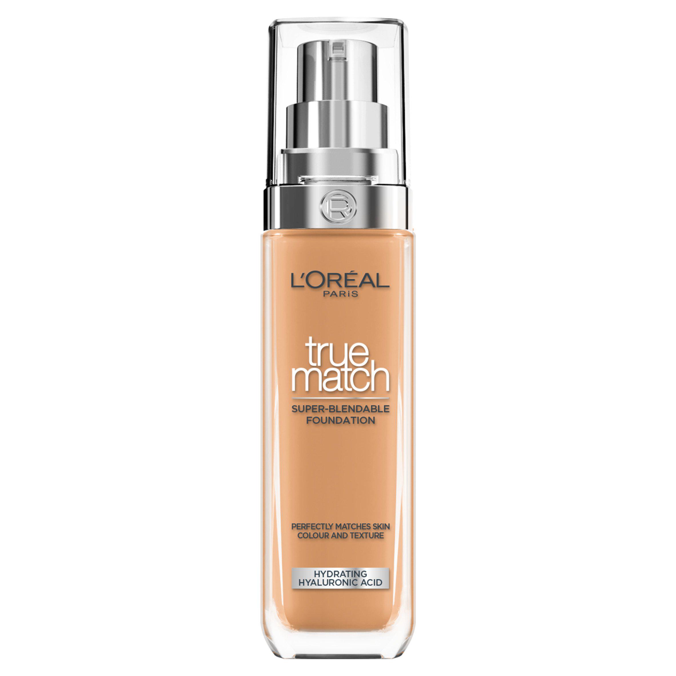 L'Oreal Paris True Match Liquid Foundation with Hyaluronic Acid 30ml and SPF (Various Shades) 7C