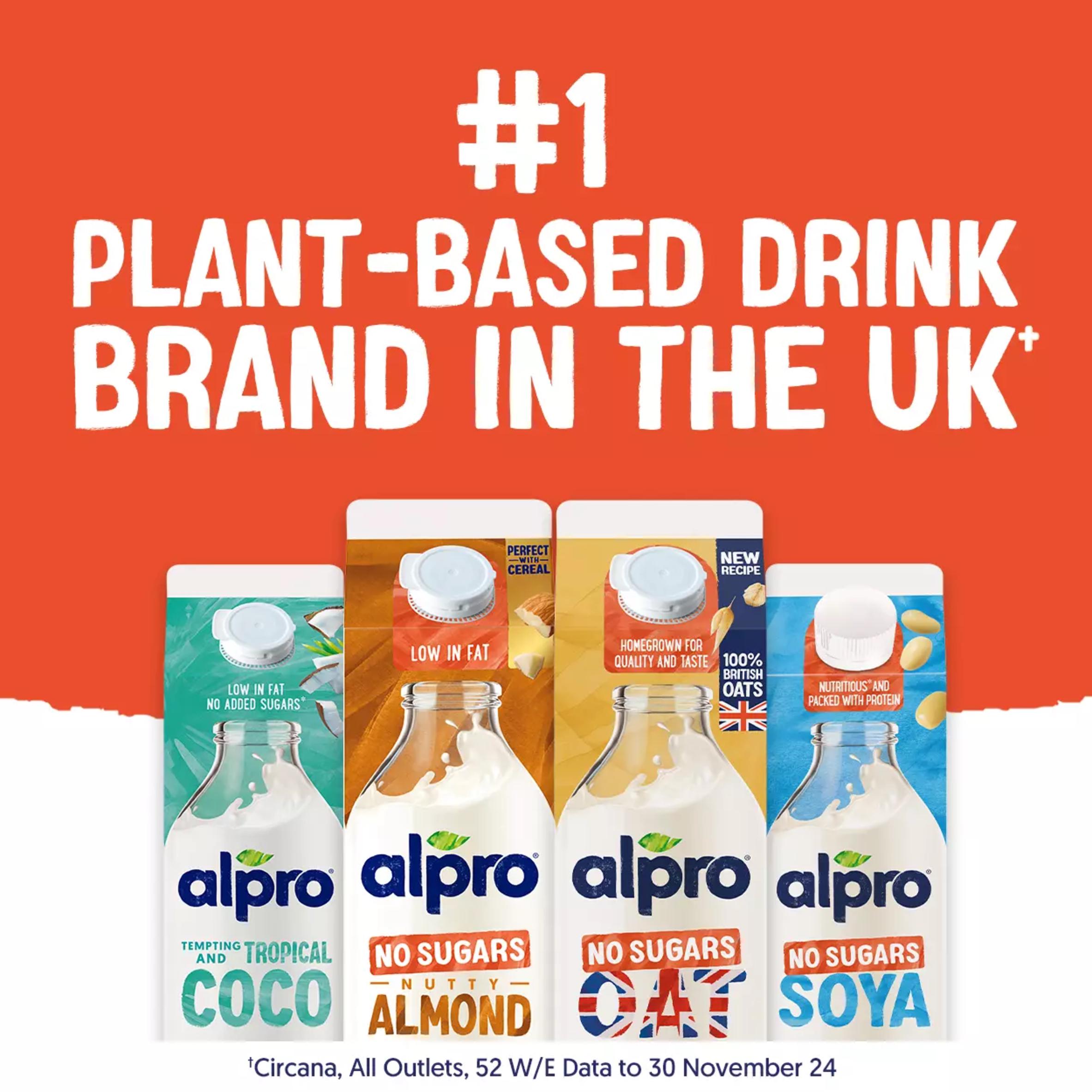 Alpro 1L Oat No Sugar Chilled Dairy Free Drink thumbnail 4