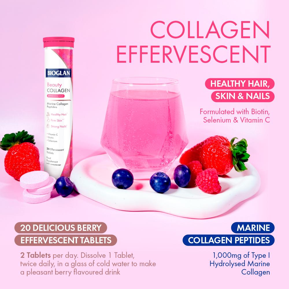 Bioglan Beauty Collagen Effervescents Tablets x20 thumbnail 3