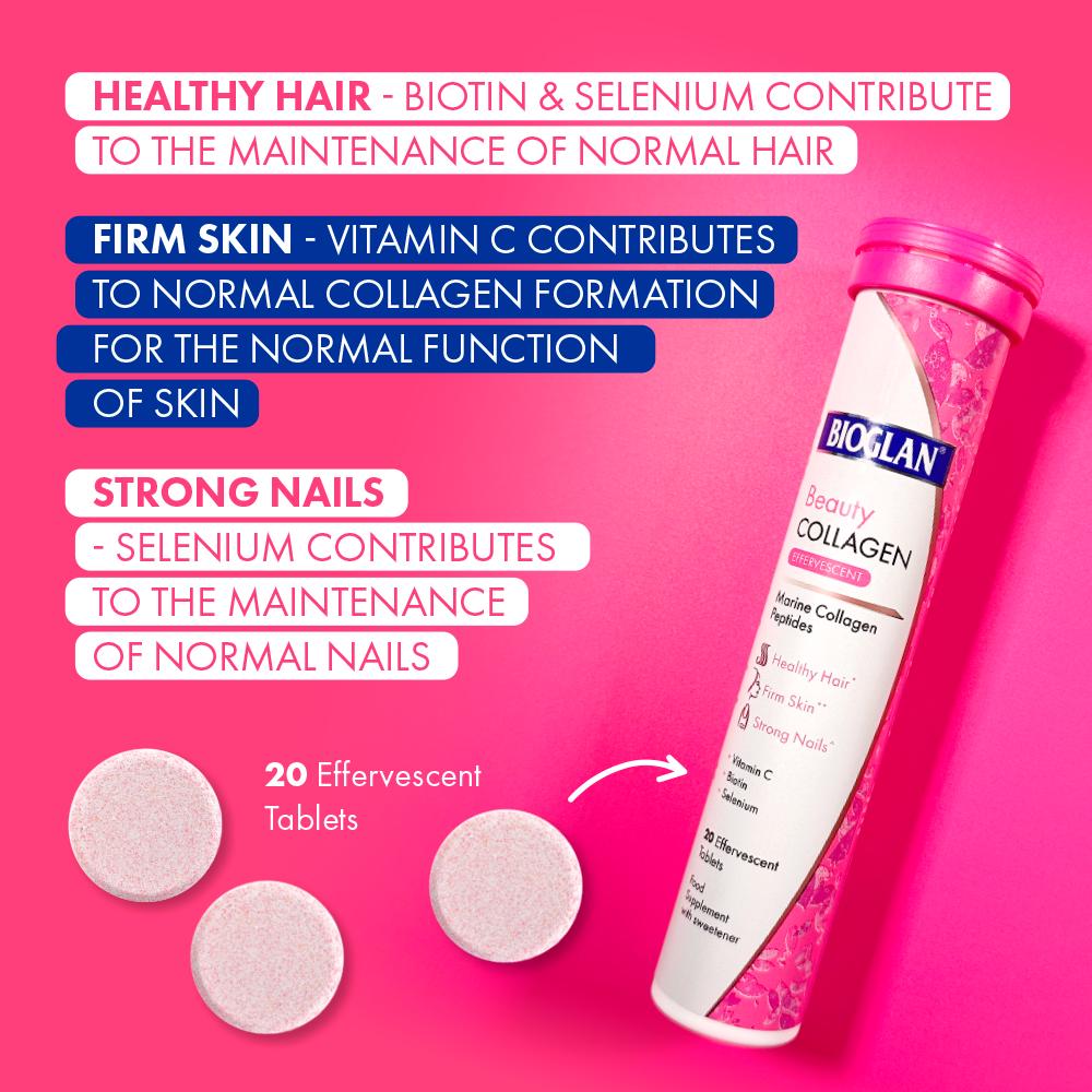 Bioglan Beauty Collagen Effervescents Tablets x20 thumbnail 4