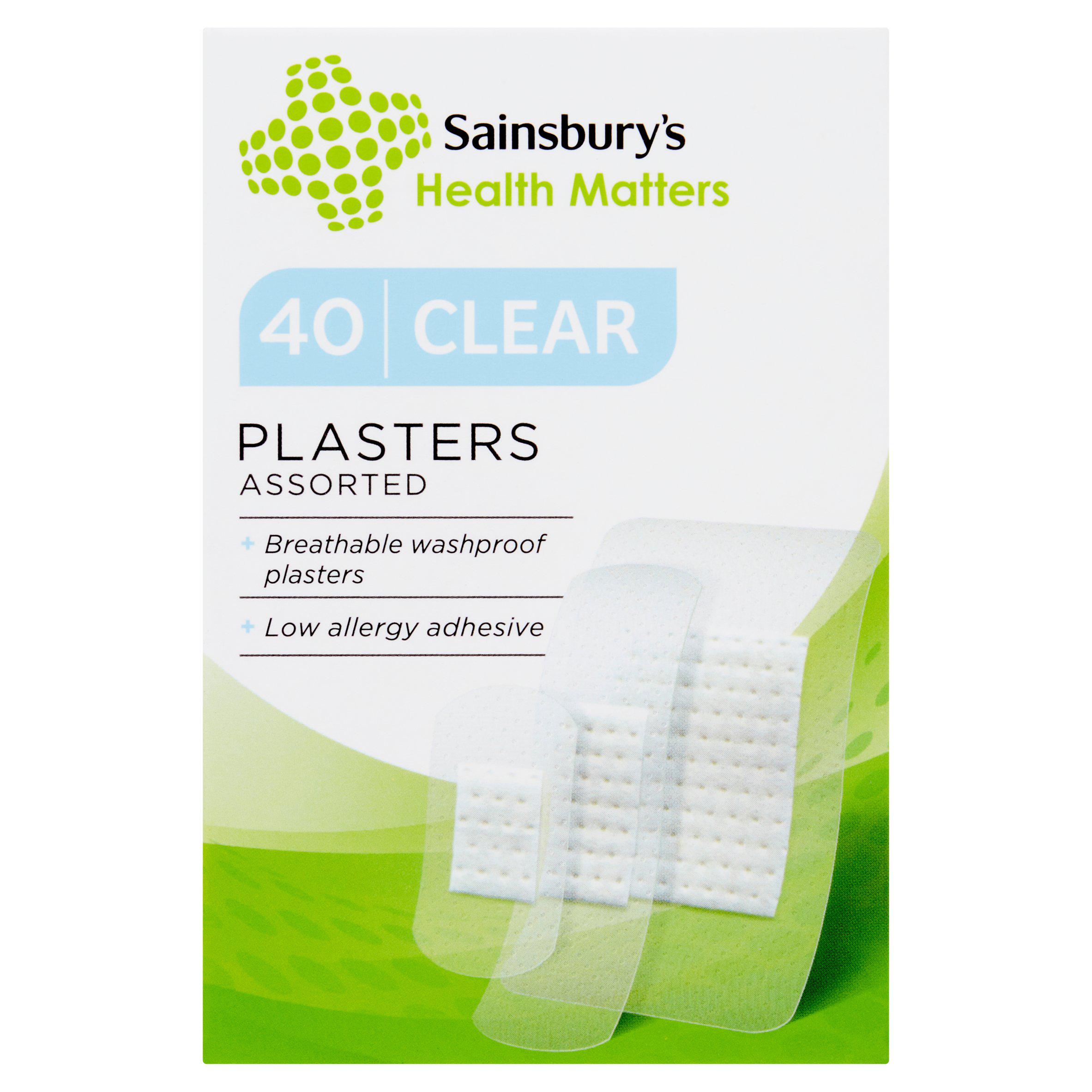 Sainsbury's Clear Plasters x40