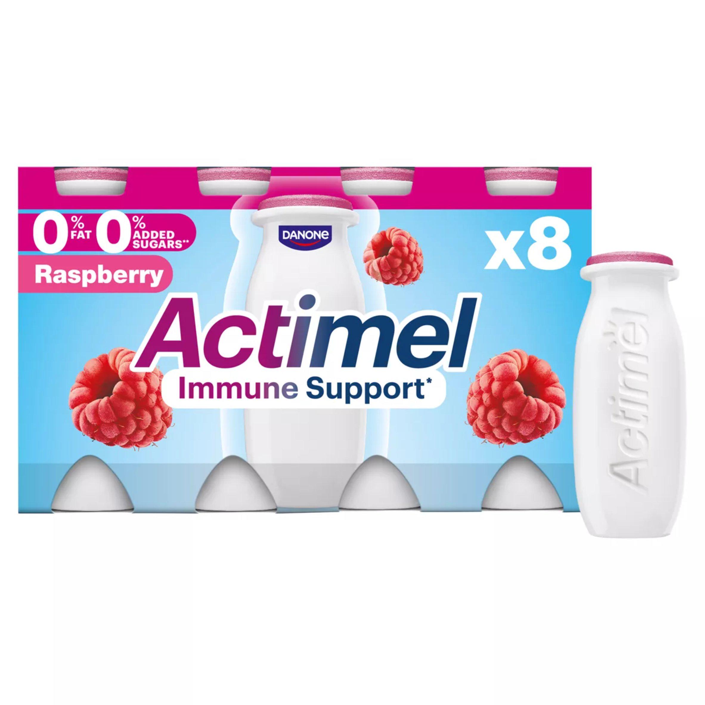 Actimel Raspberry 0% Added Sugar Fat Free Yoghurt Drink