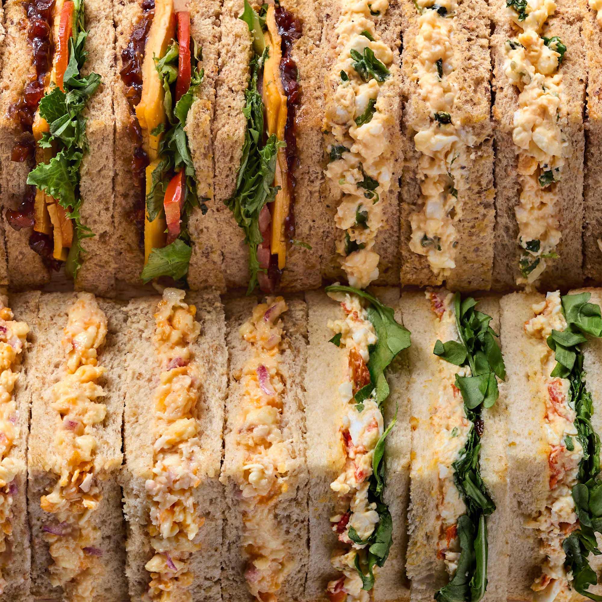 Sainsbury's Vegetarian Sandwich Platter (20 Quarters) thumbnail 2