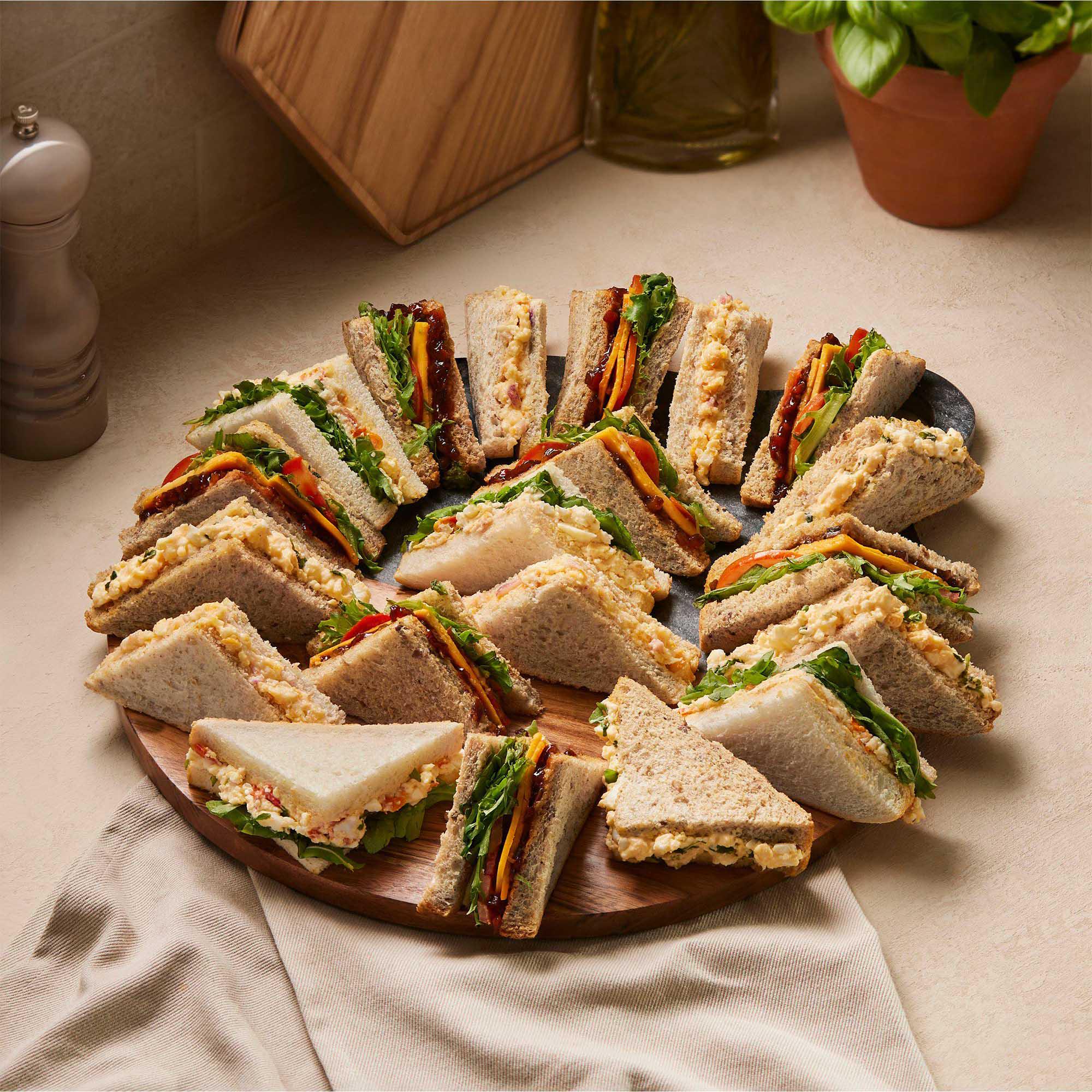 Sainsbury's Vegetarian Sandwich Platter (20 Quarters) thumbnail 4