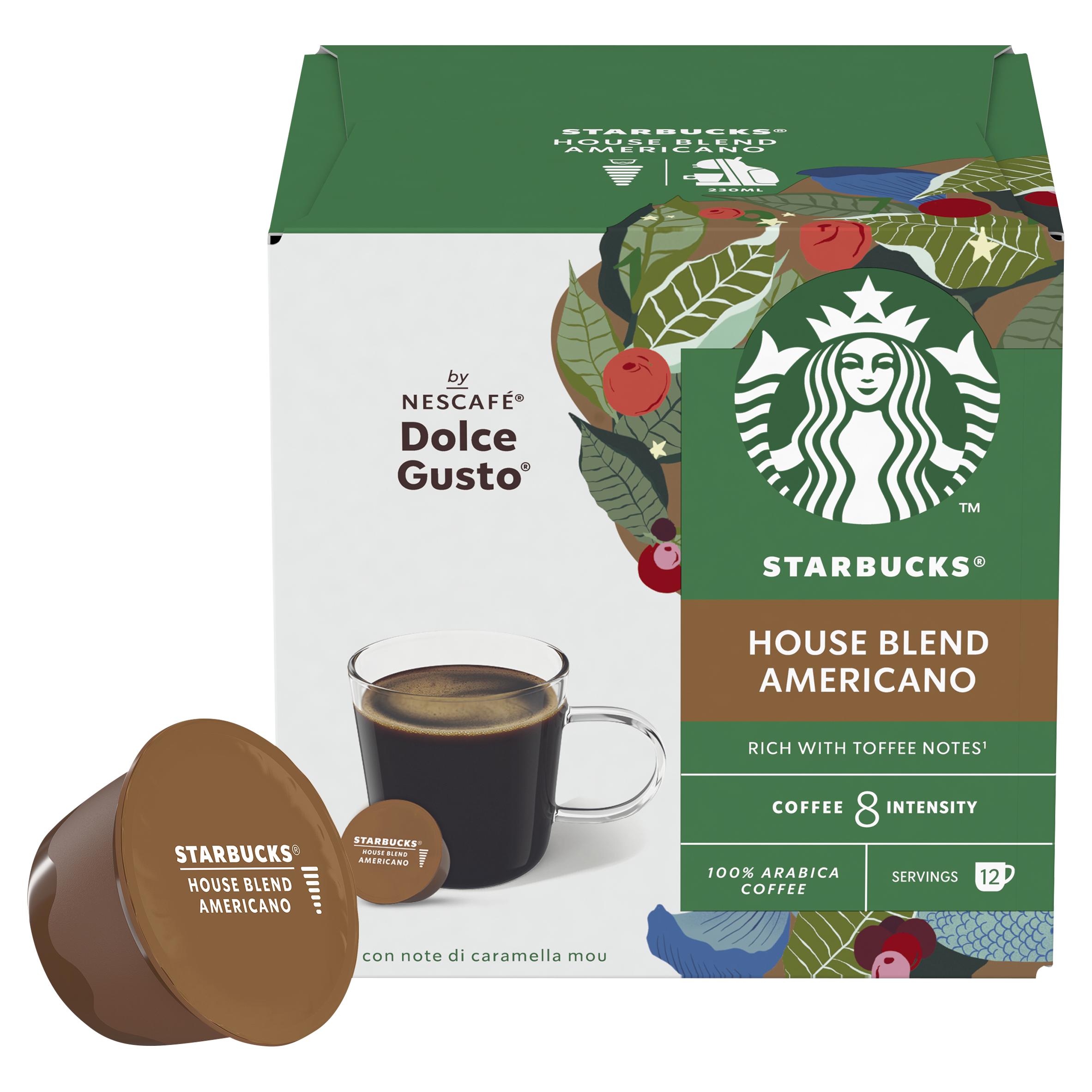 Starbucks by Nescafé Dolce Gusto Americano House Blend Medium Roast Coffee Pods x12 thumbnail 5
