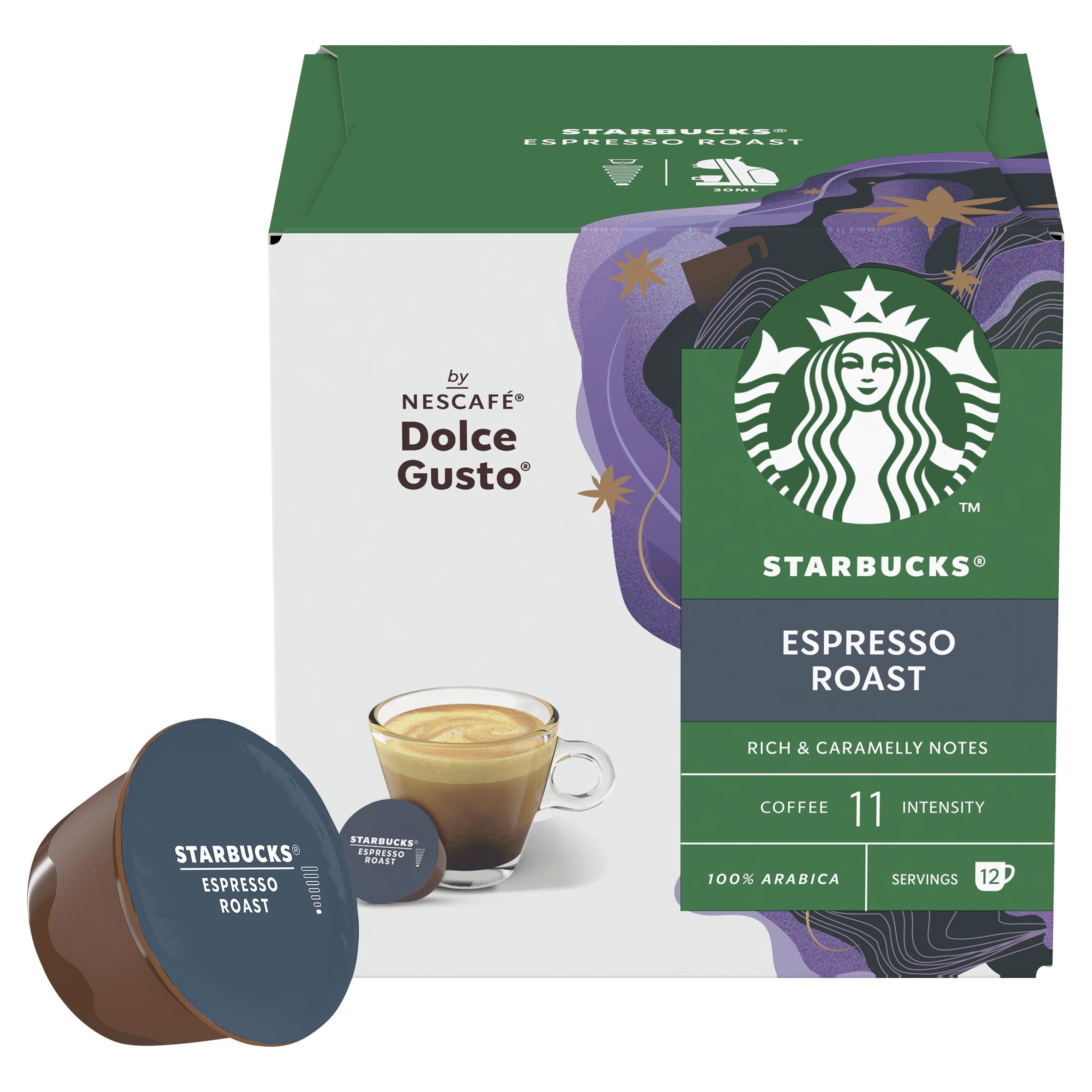 Starbucks by Nescafé Dolce Gusto Espresso Dark Roast Coffee x12 Pods, 12 Drinks thumbnail 5