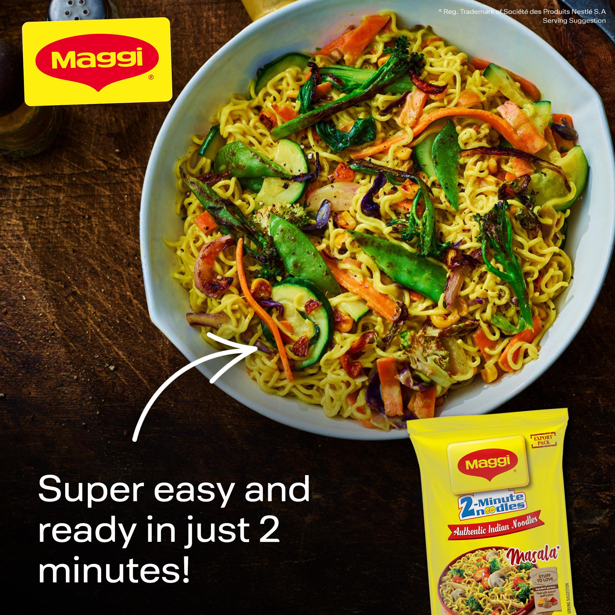 Maggi 2 Minute Masala Spicy Noodles 70g thumbnail 2