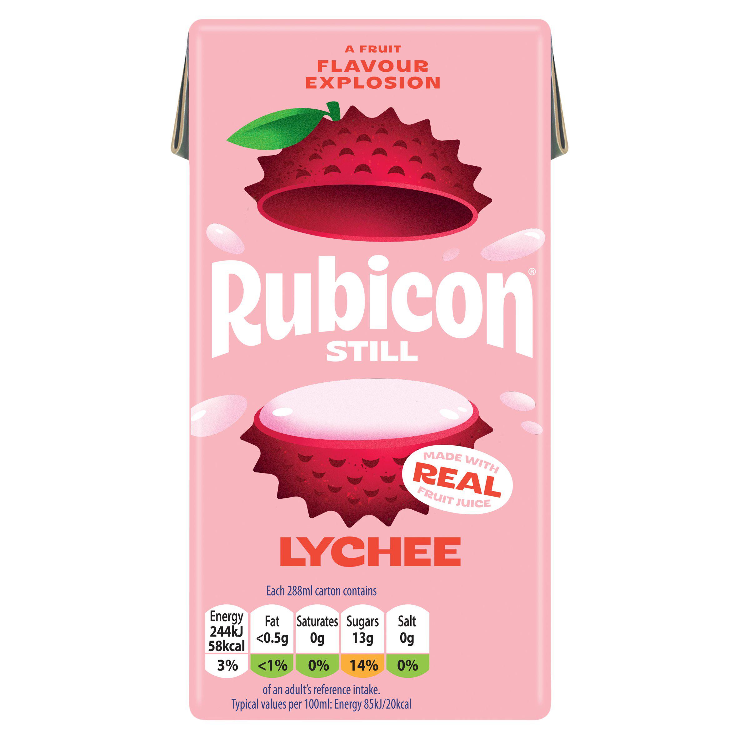 Rubicon Still Lychee Fruit Juice Drink 288ml