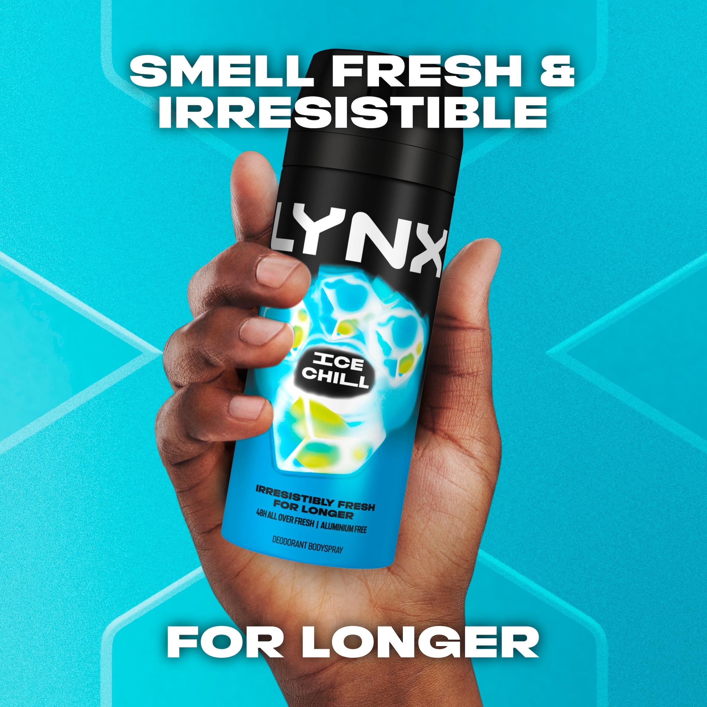 Lynx 150ml Ice Chill 48h Deodorant Aerosol Body Spray for Men thumbnail 2