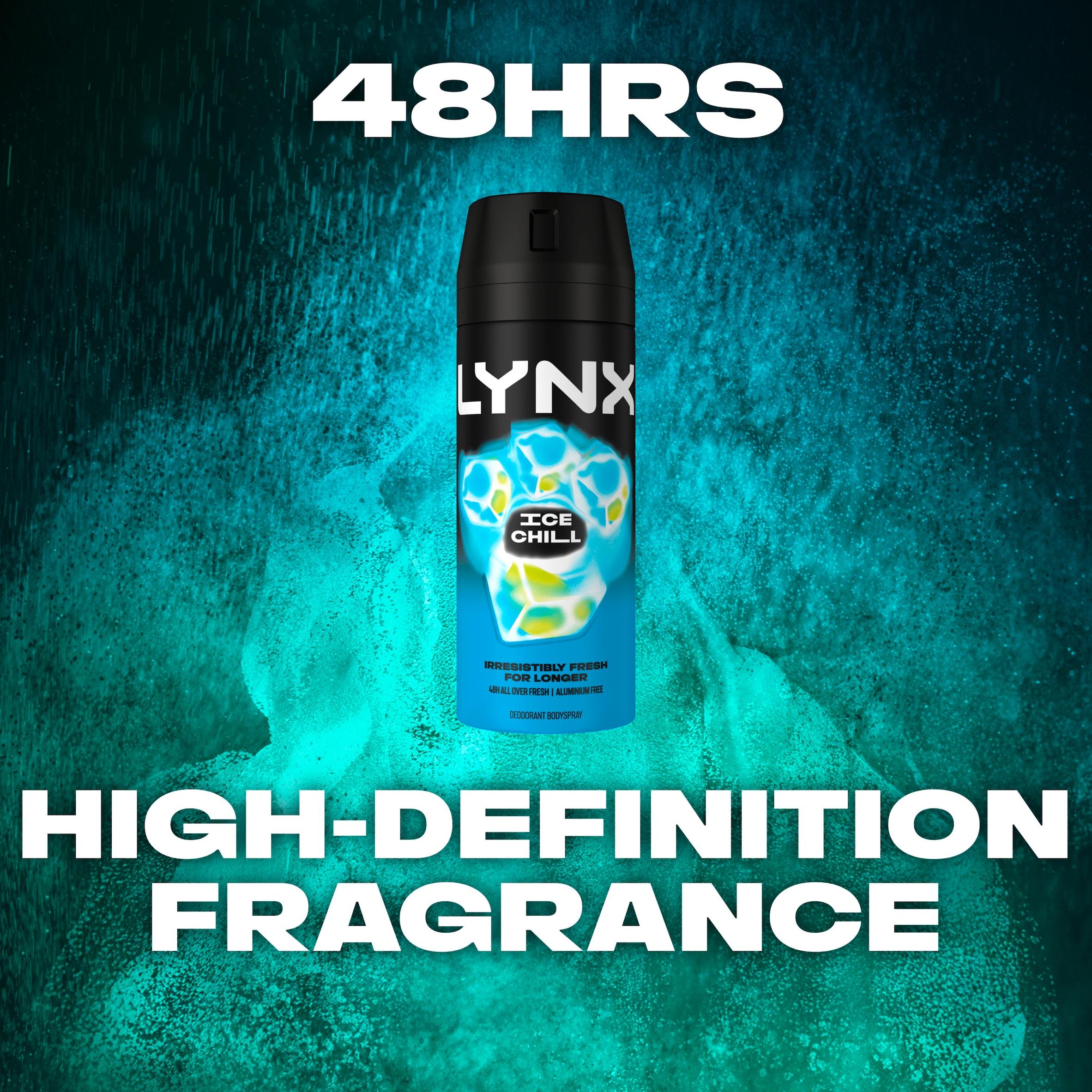 Lynx 150ml Ice Chill 48h Deodorant Aerosol Body Spray for Men thumbnail 4