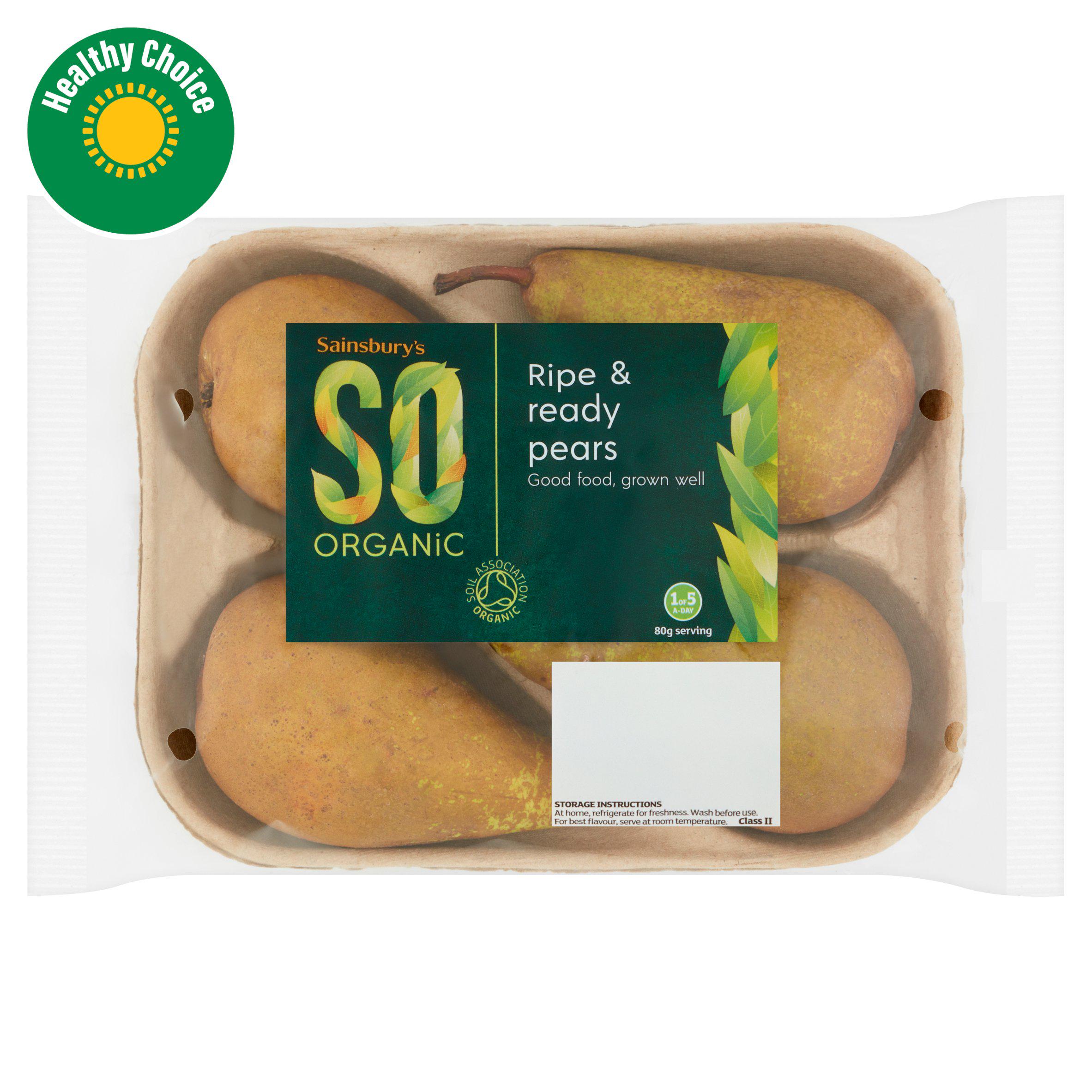 Sainsbury's Ripe & Ready Pears, So Organic