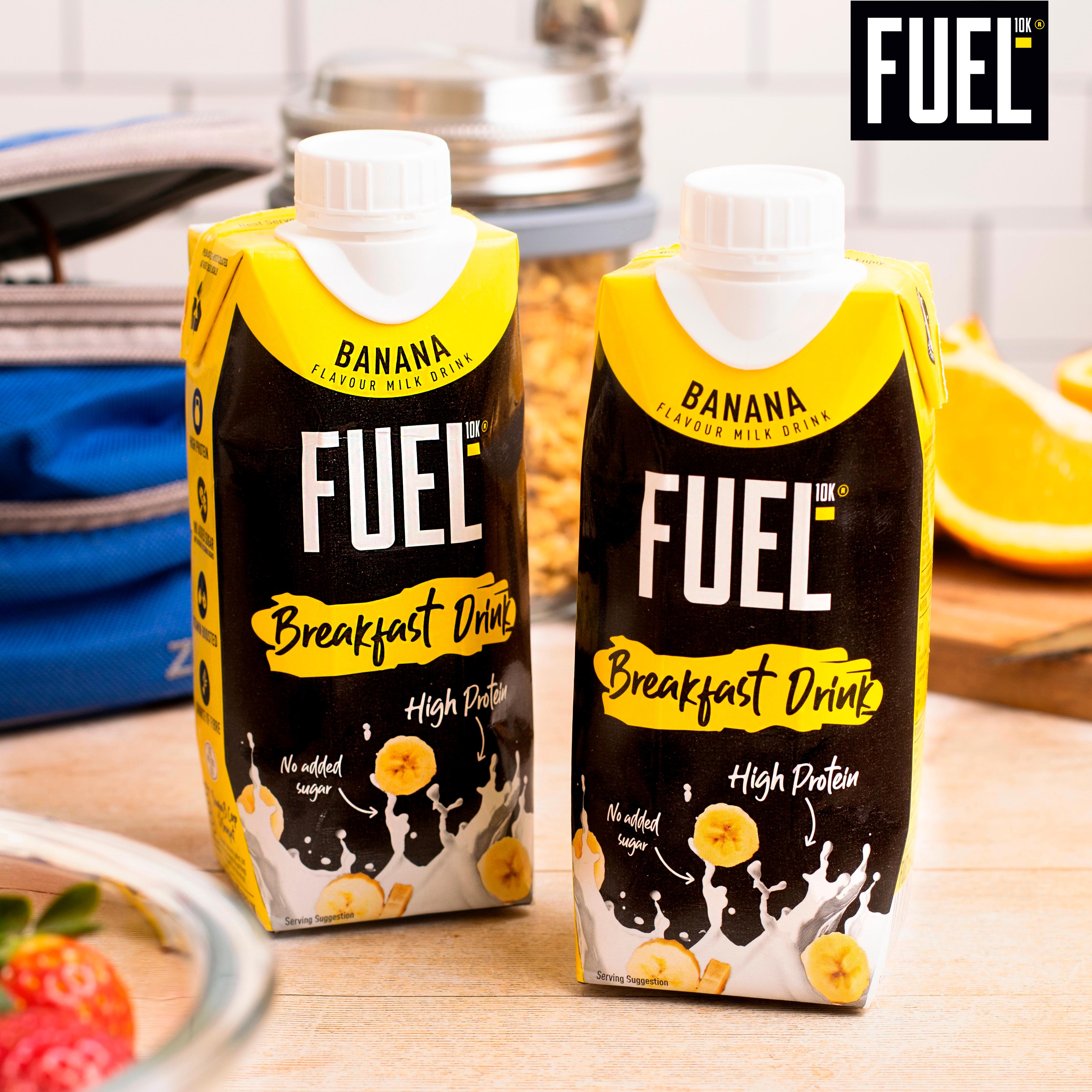 FUEL 10K 330ml Breakfast High Protein Banana Milk Shake Drink thumbnail 3