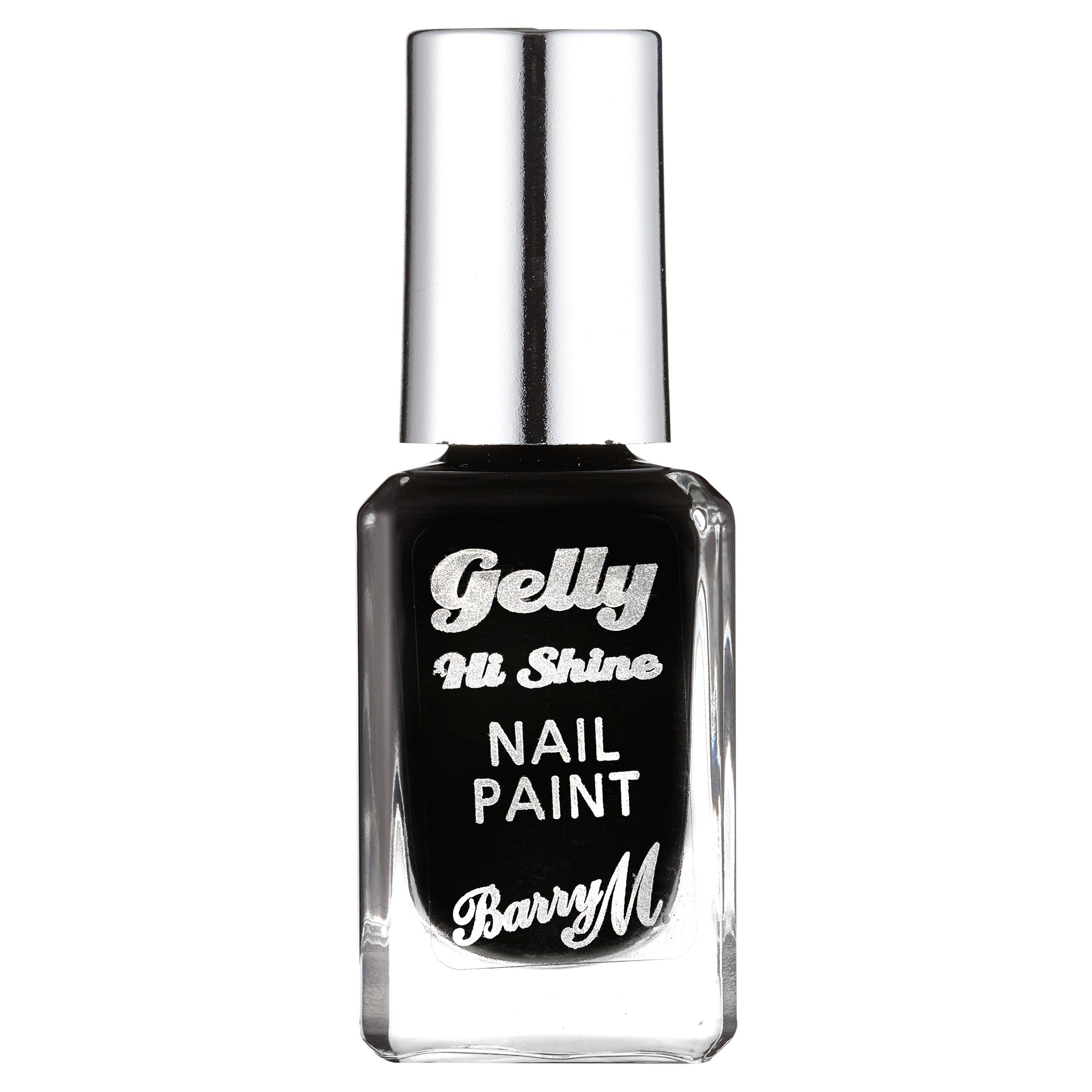 Barry M Gelly Hi Shine Nail Paint Black Forrest 10ml