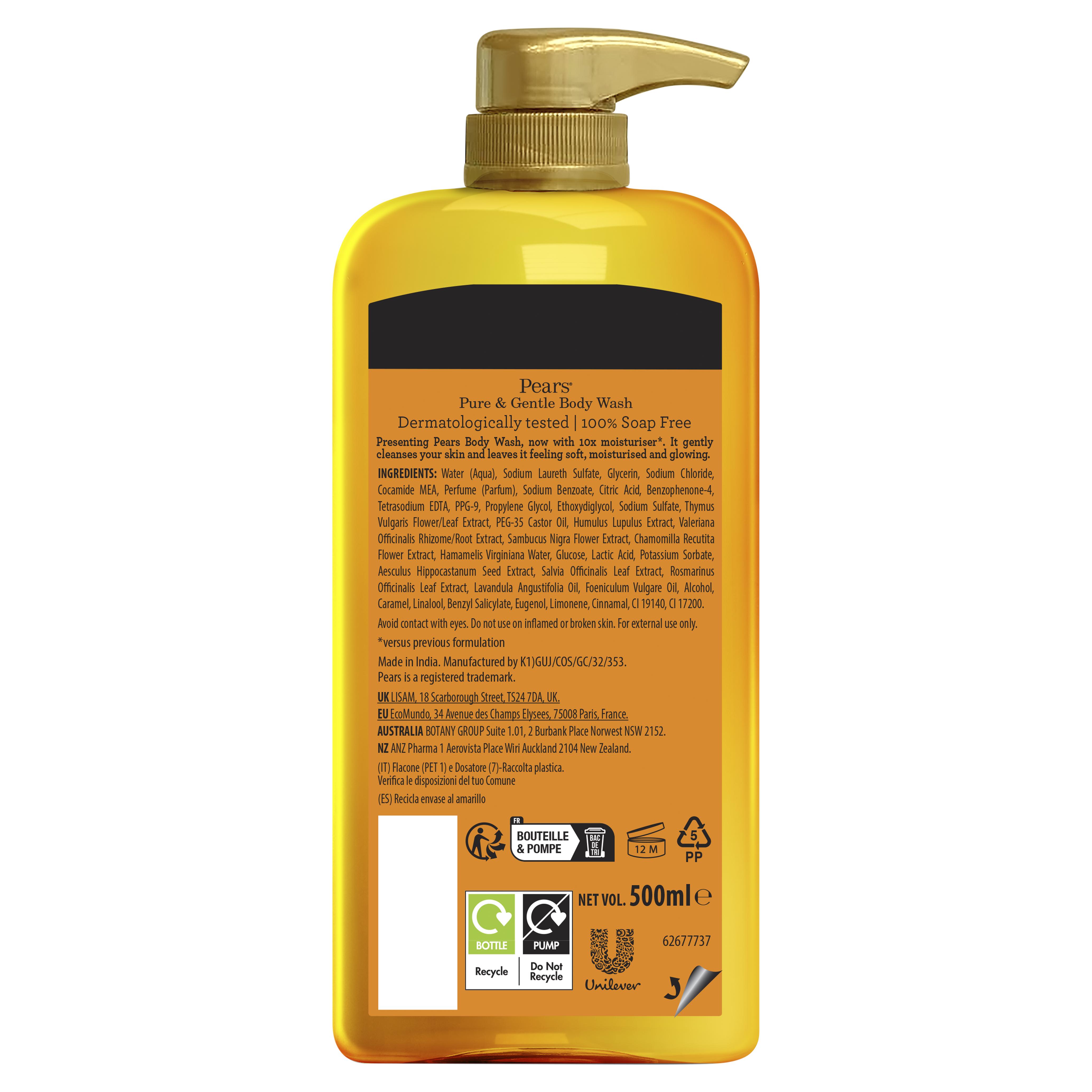 Pears Body Wash with Natural Oils 500ml thumbnail 2