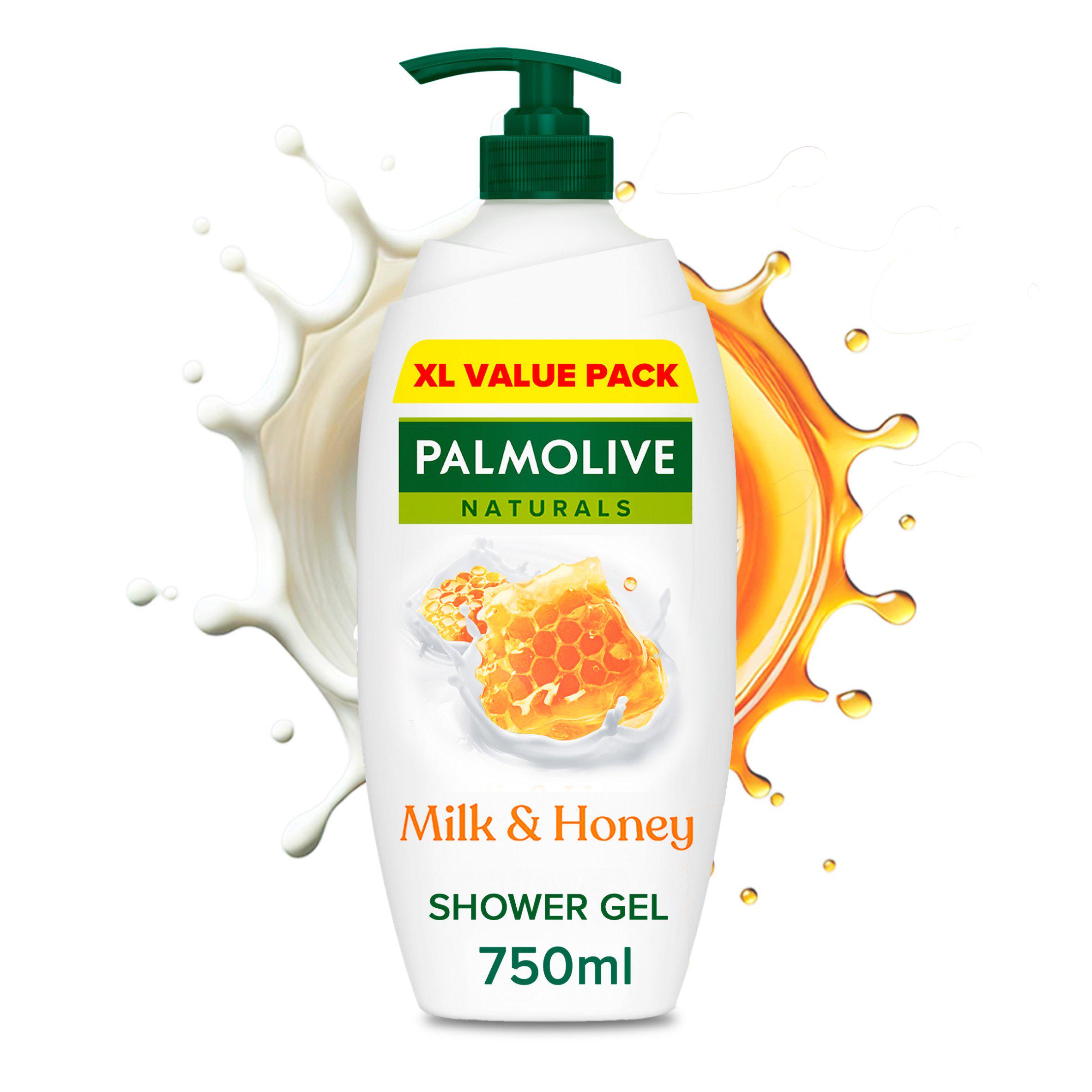 Palmolive Naturals Plant Based Milk & Honey Body Wash Shower Gel Pump