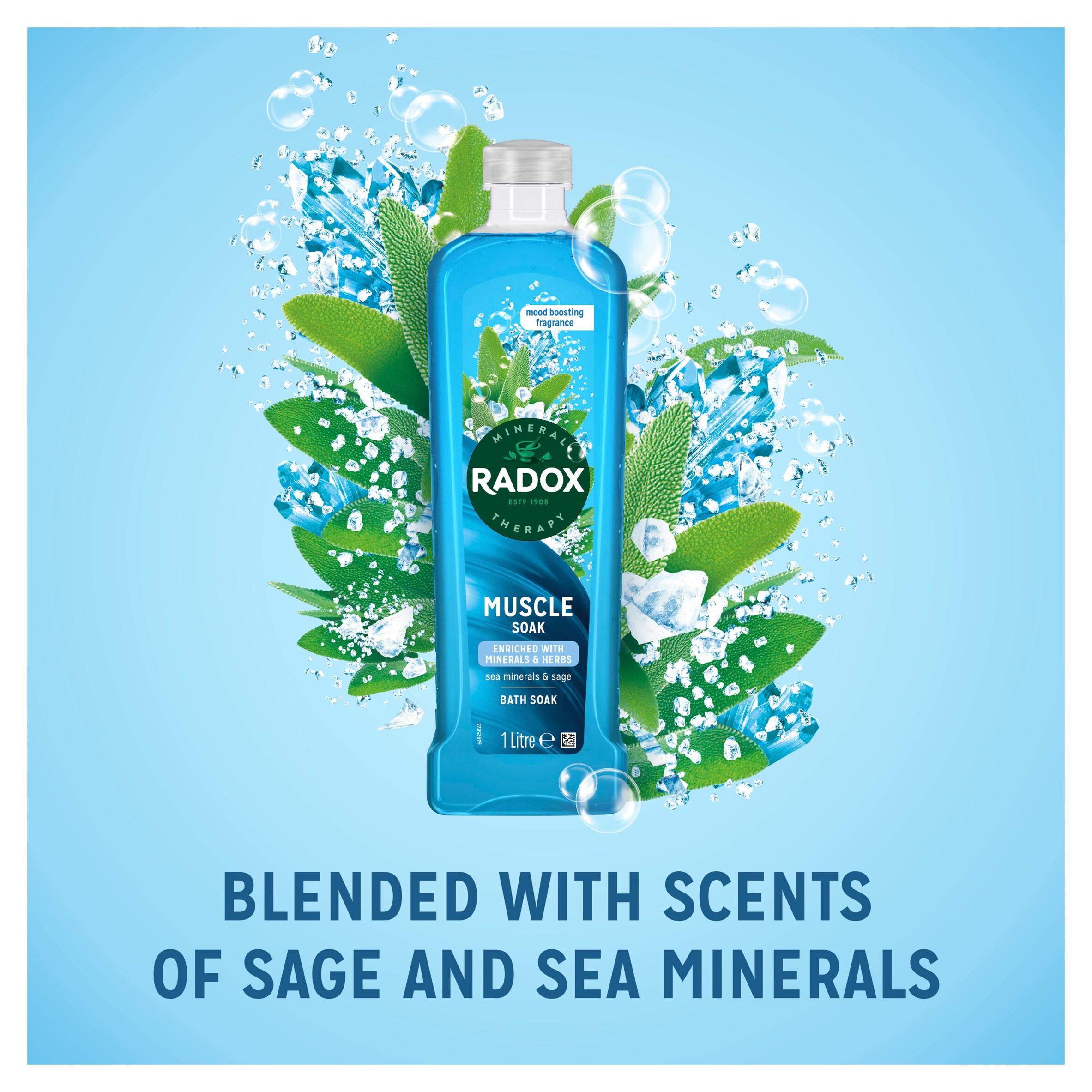 Radox Mineral Therapy Muscle Soak Bath Soak Bubble Bath 1L thumbnail 2