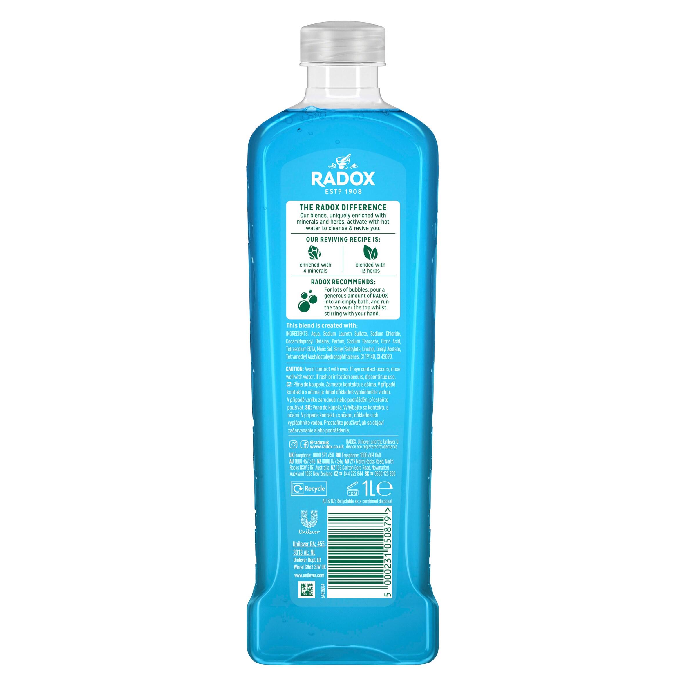 Radox Mineral Therapy Muscle Soak Bath Soak Bubble Bath 1L thumbnail 6