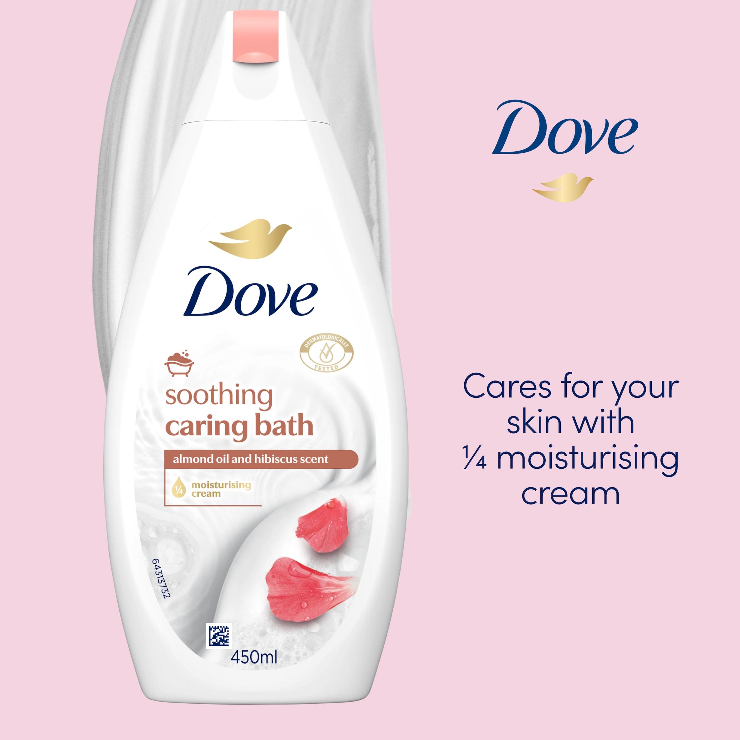 Dove Purely Pampering Almond Cream & Hibiscus Bath Soak 450ml thumbnail 2