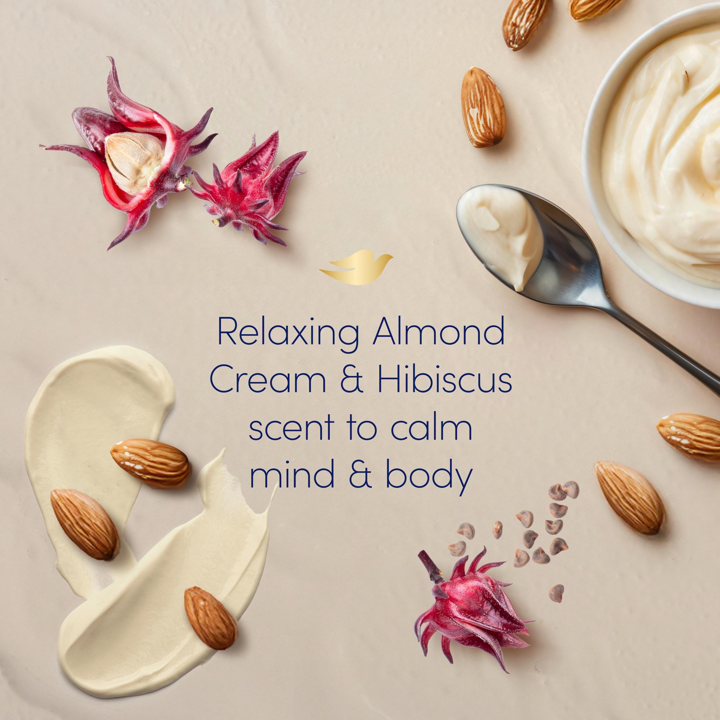 Dove Purely Pampering Almond Cream & Hibiscus Bath Soak 450ml thumbnail 3