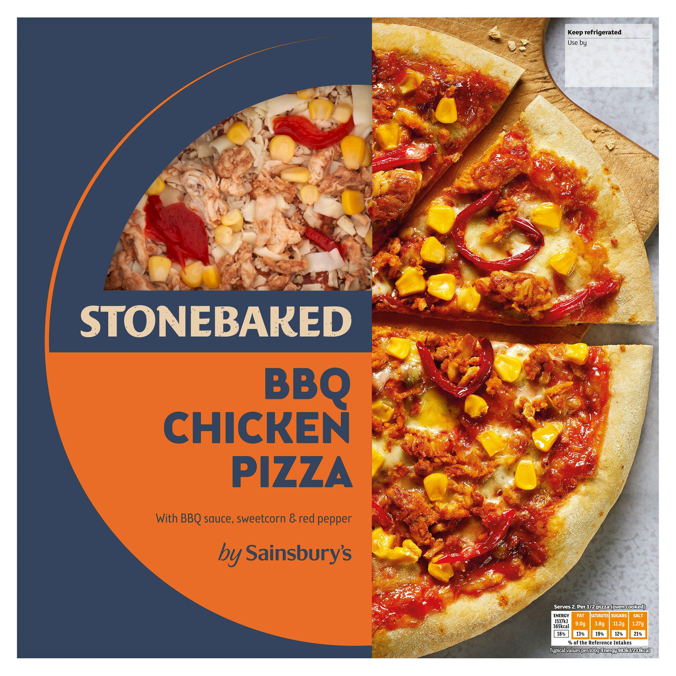 Sainsbury's 300g BBQ Chicken Stonebaked Pizza