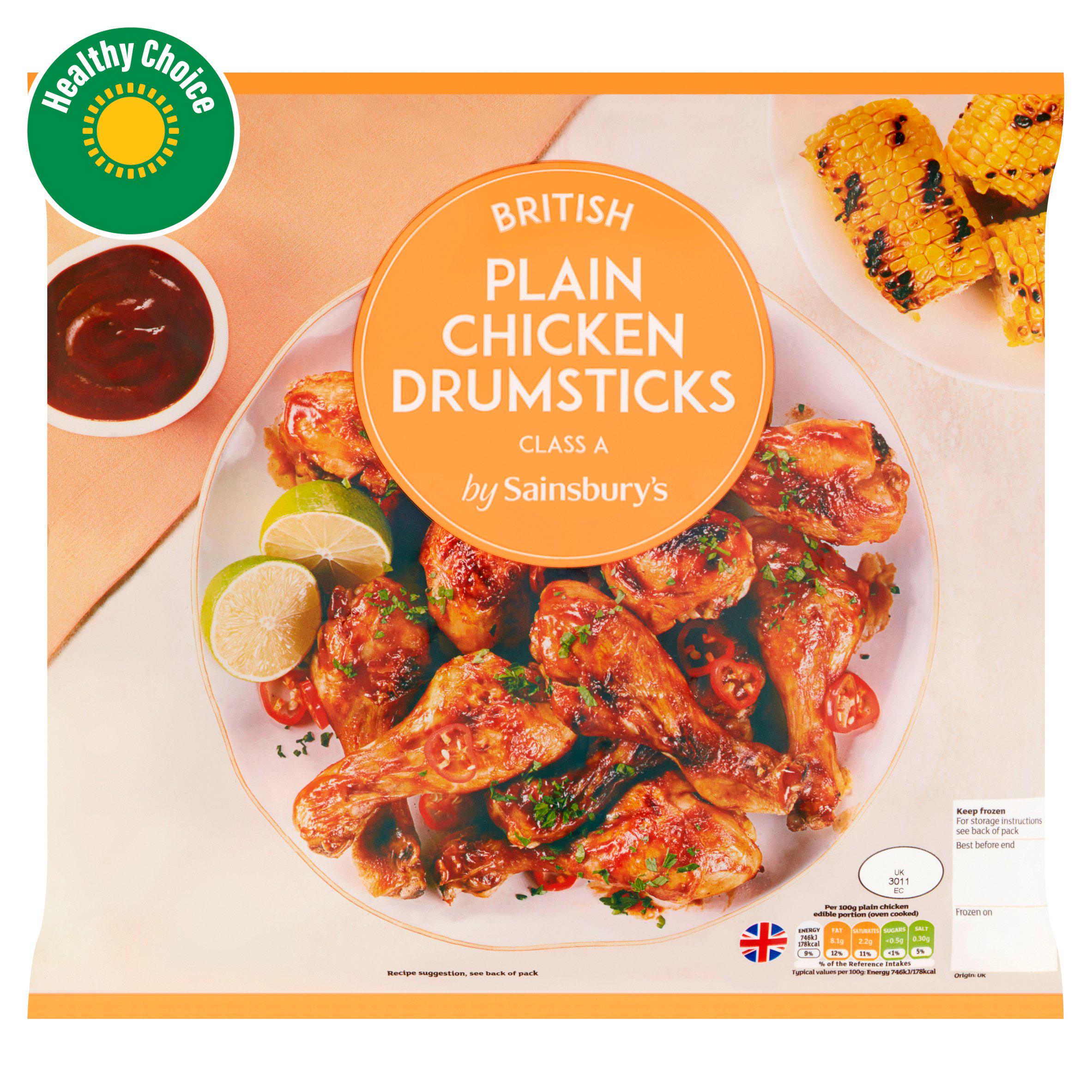 Sainsbury's 1.5kg British Plain Chicken Drumsticks