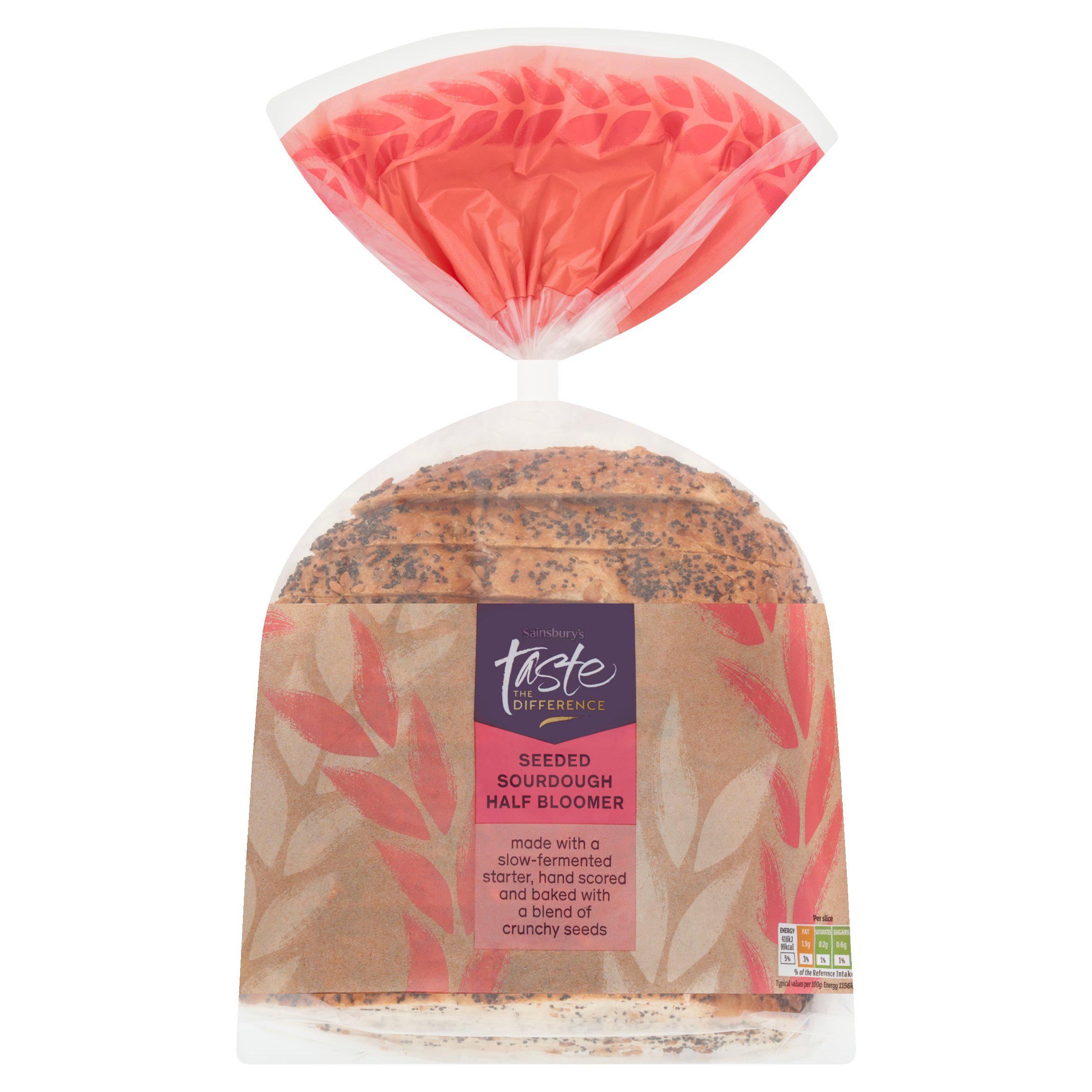 Sainsbury's Seeded Sourdough Loaf Bread, Taste the Difference 400g