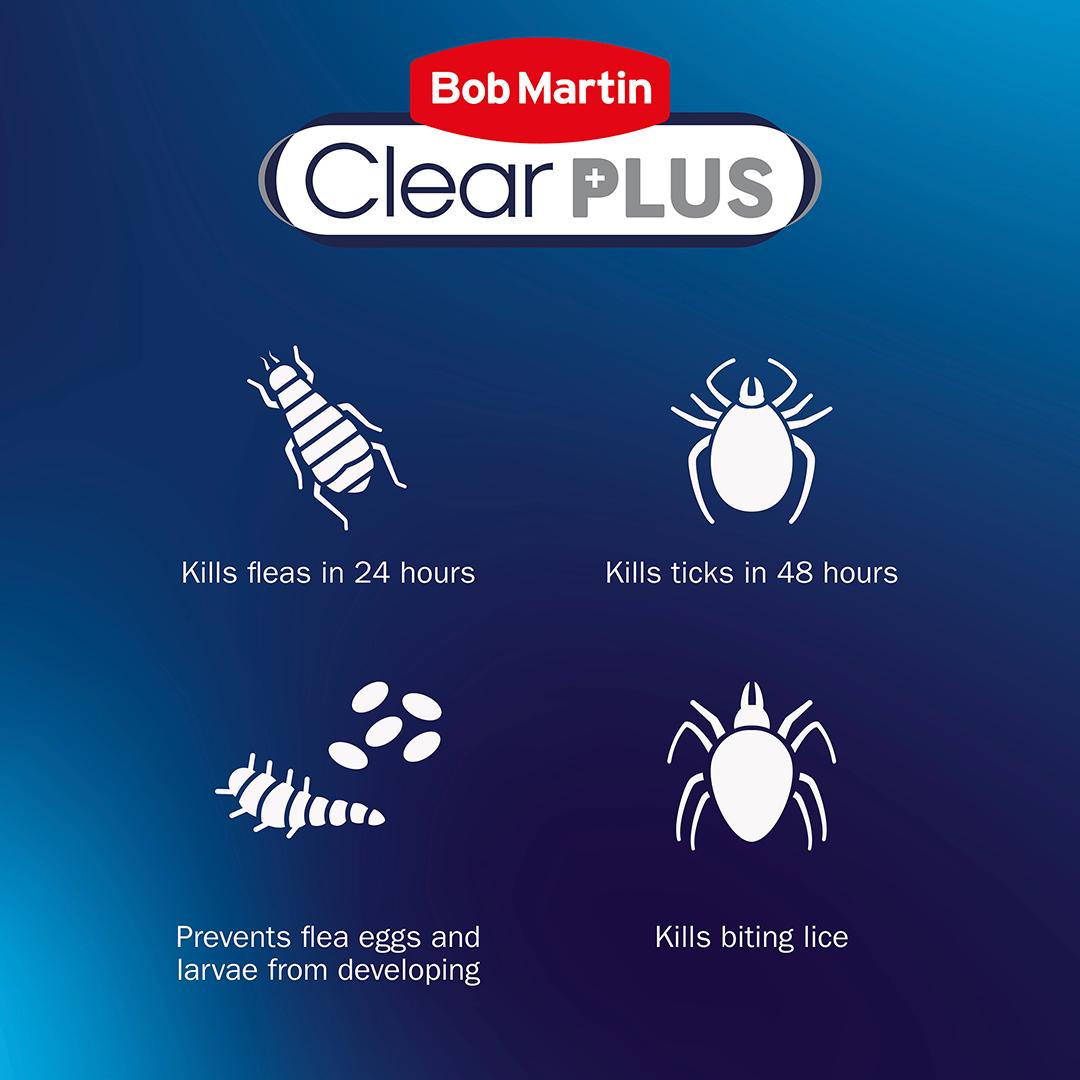 Bob Martin Clear Plus Spot On Flea & Tick Treatment for Medium Dogs thumbnail 2