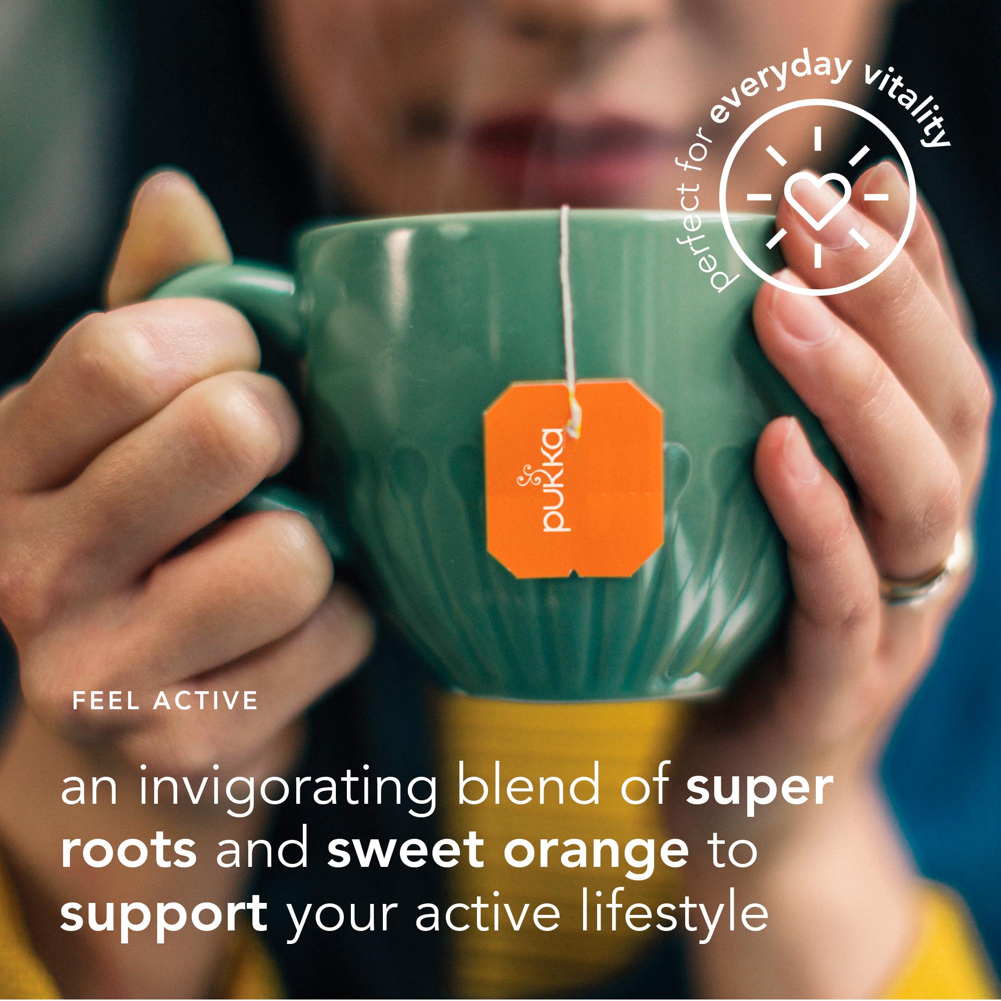Pukka Organic Turmeric, Ginger & Orange Tea Home Compostable Herbal Tea Bags x 20 thumbnail 4