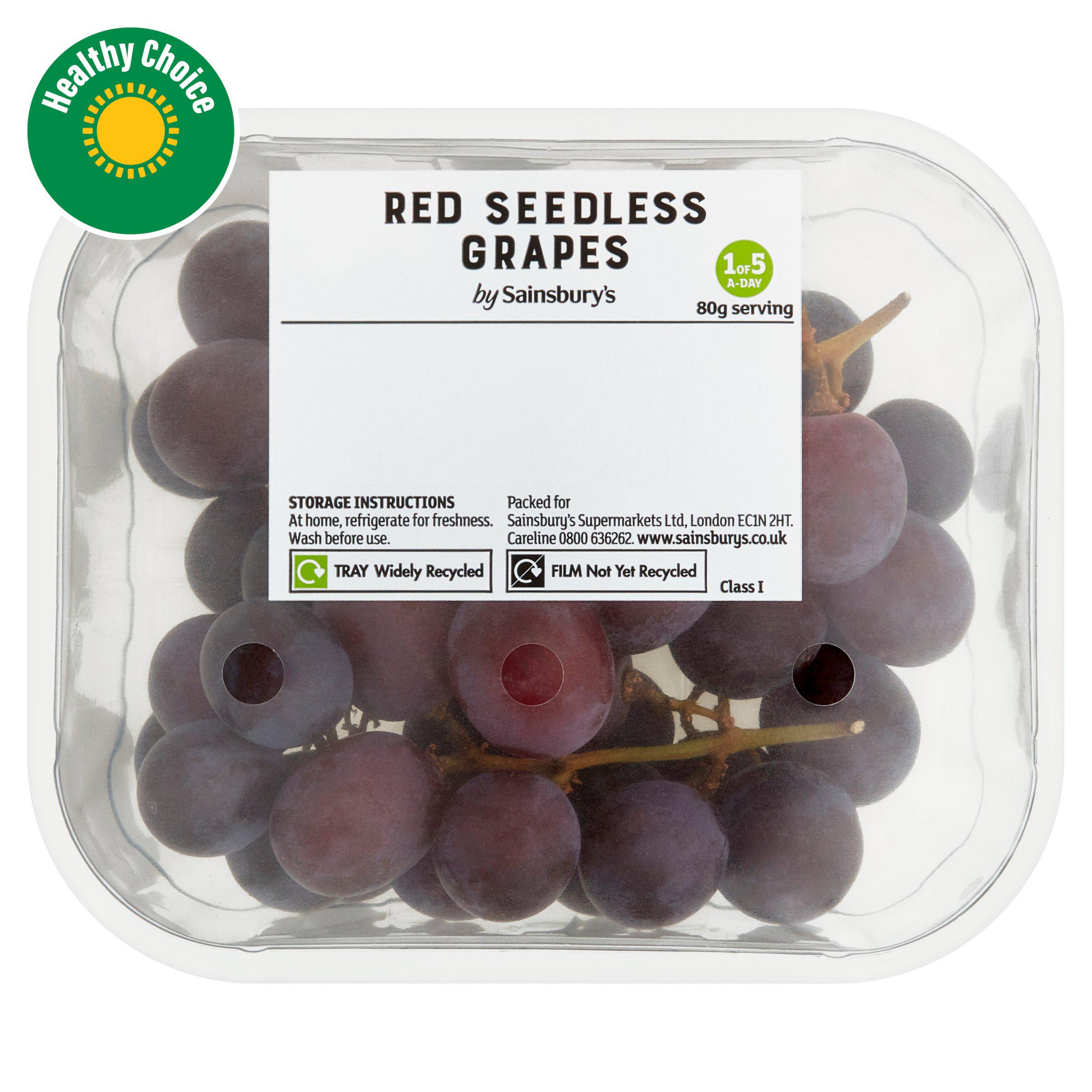 Sainsbury's Red Grapes 300g