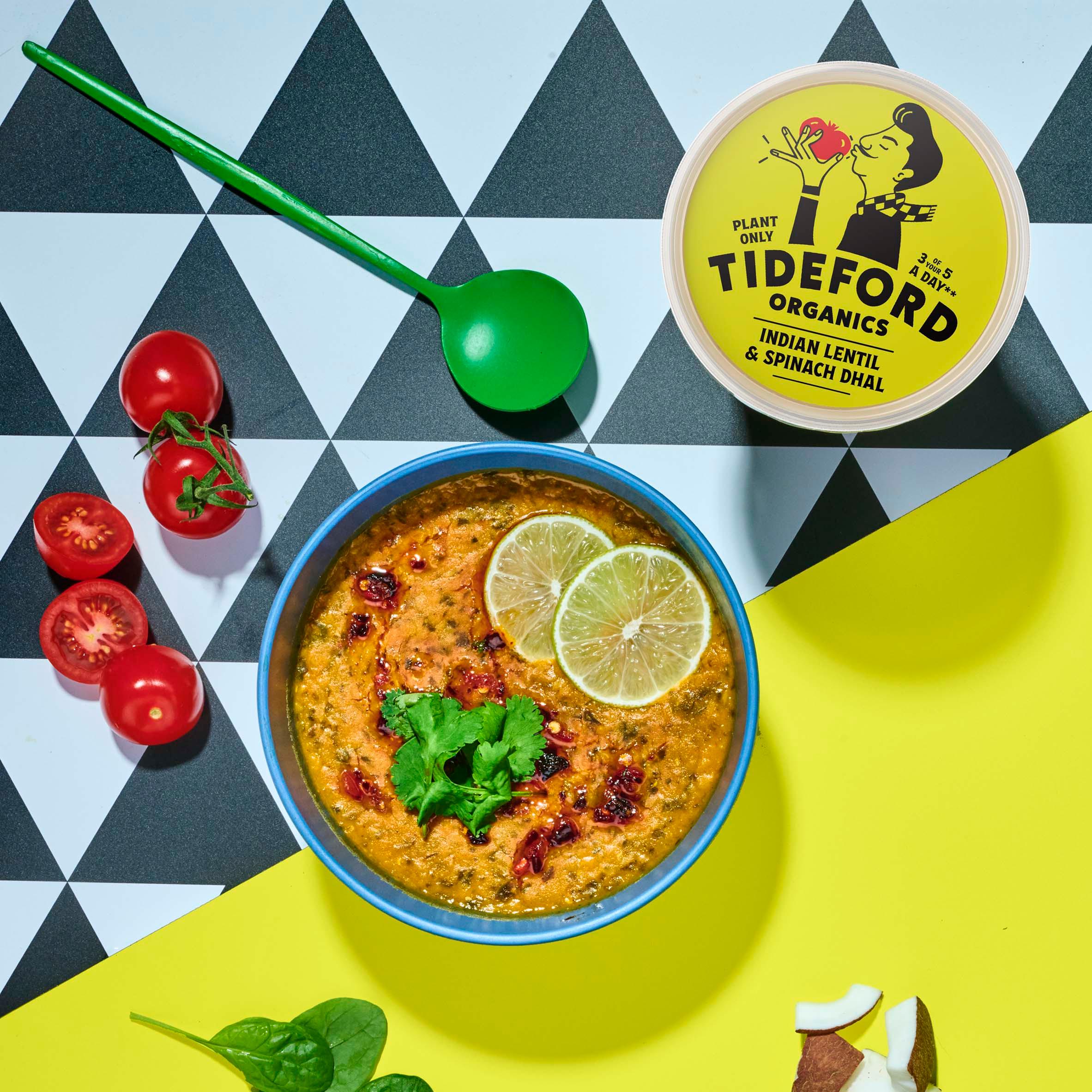 Tideford Organics Indian Lentil & Spinach Dhal 560g thumbnail 3