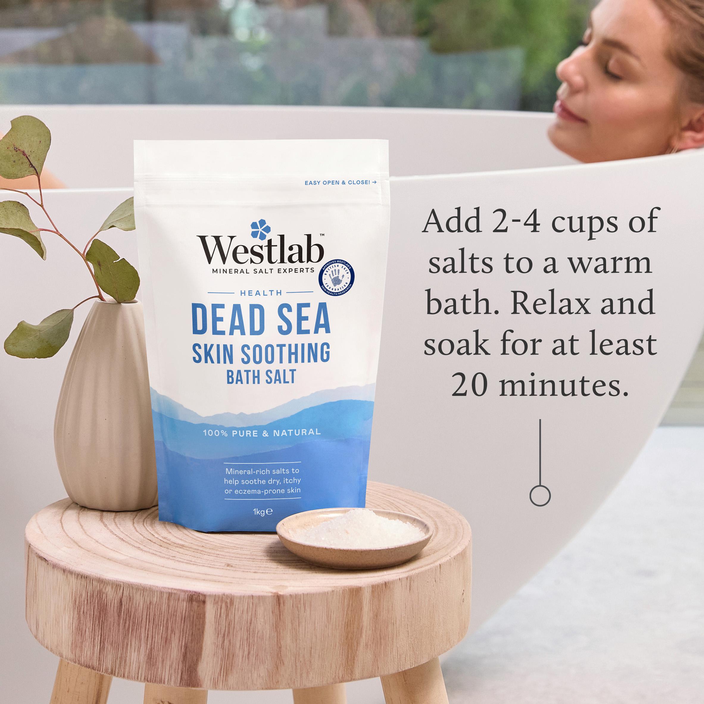 Westlab Pure Mineral Dead Sea Bath Salt 1kg thumbnail 4