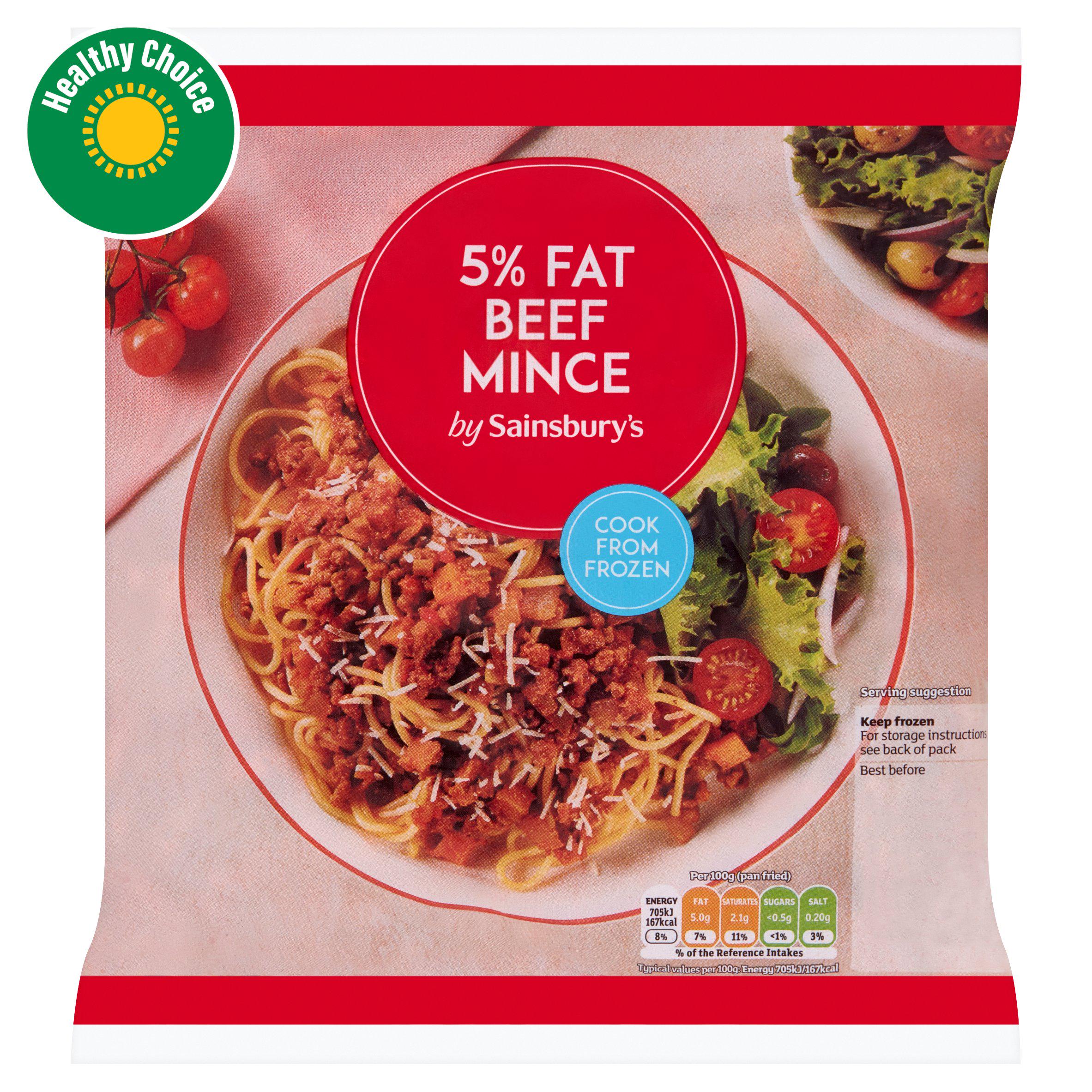 Sainsbury's 5% Fat Beef Mince 500g