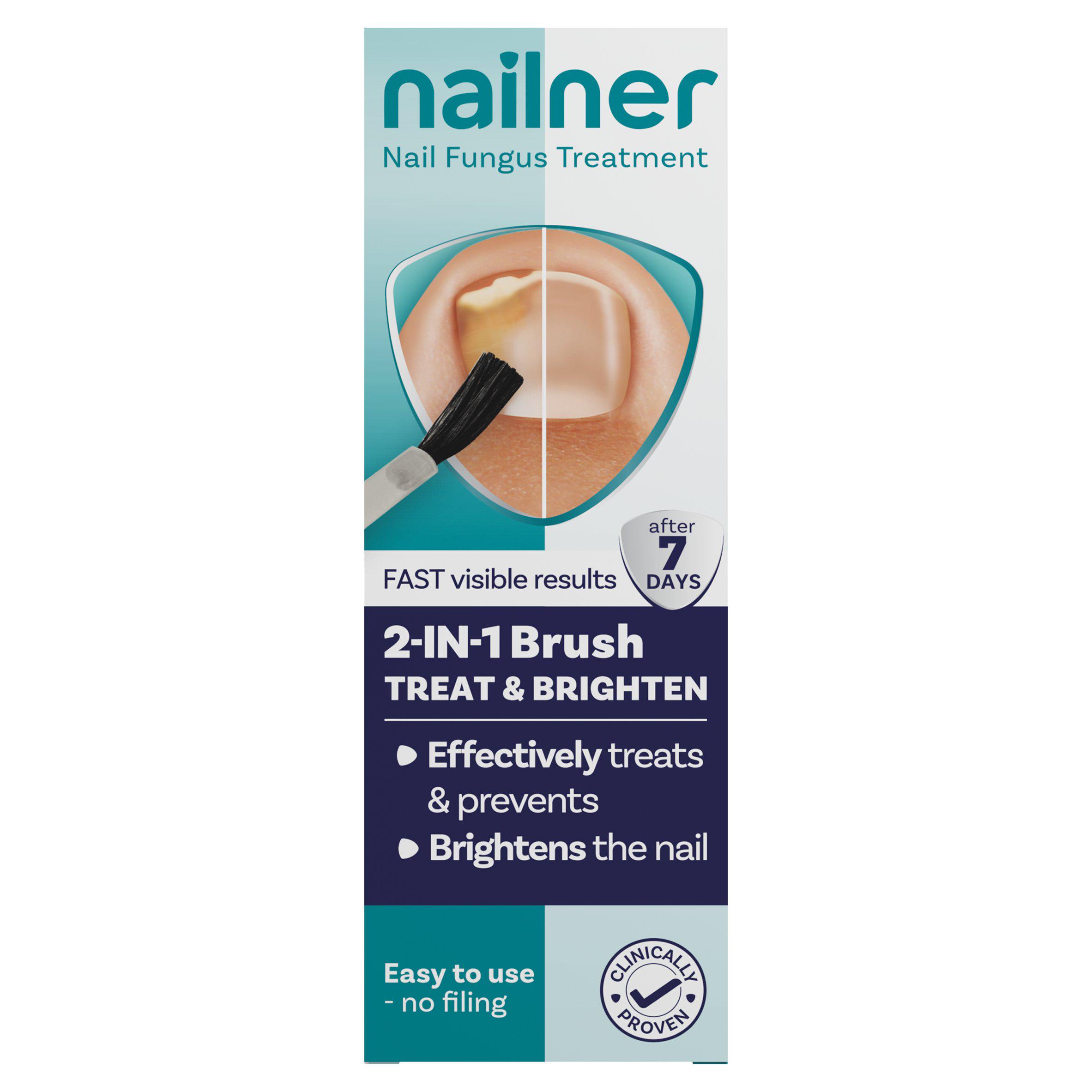 Nailner 2 in 1 Brush Antifungal Nail Treatment 5ml for Fungal Nails