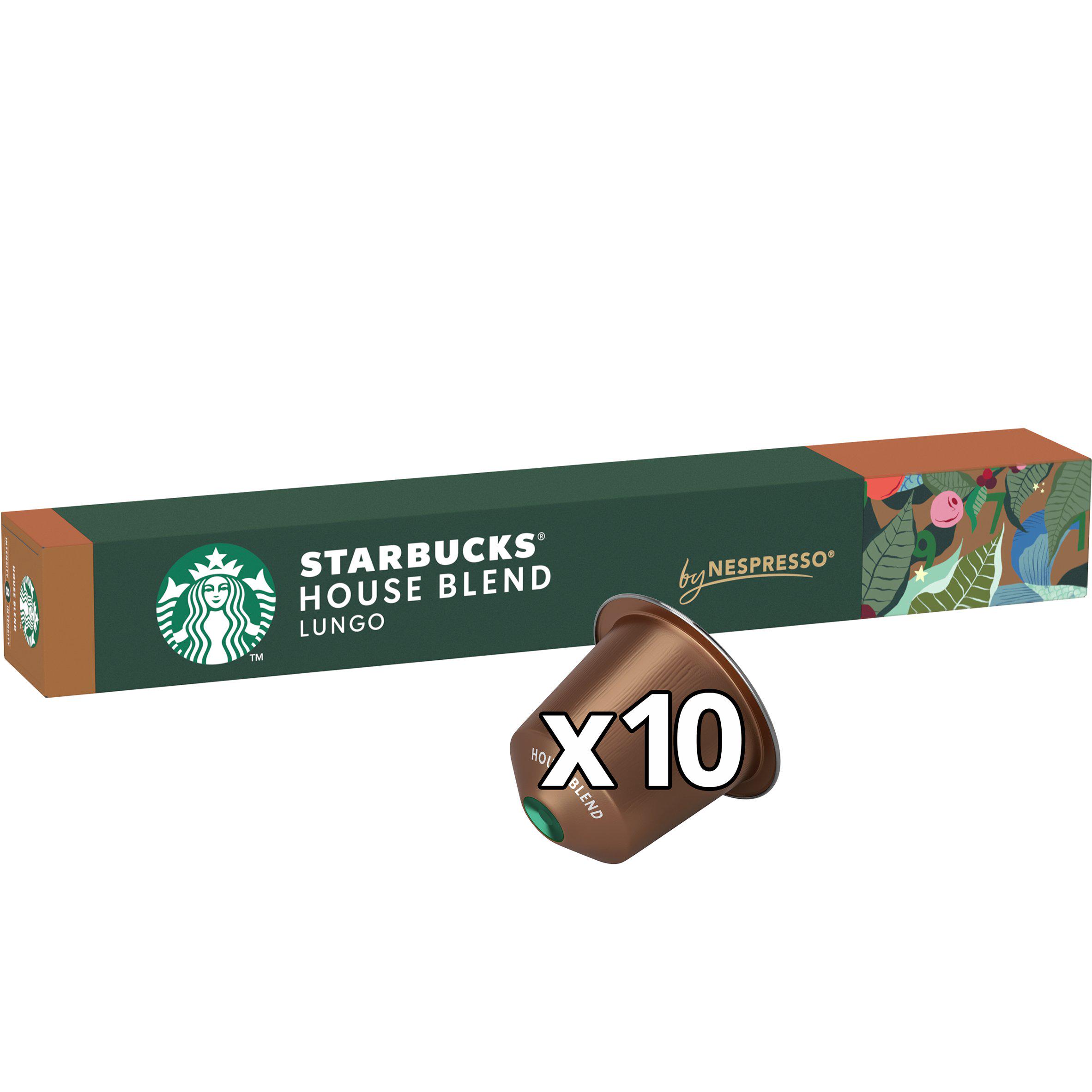 Starbucks by Nespresso House Blend Lungo Coffee Pods x10