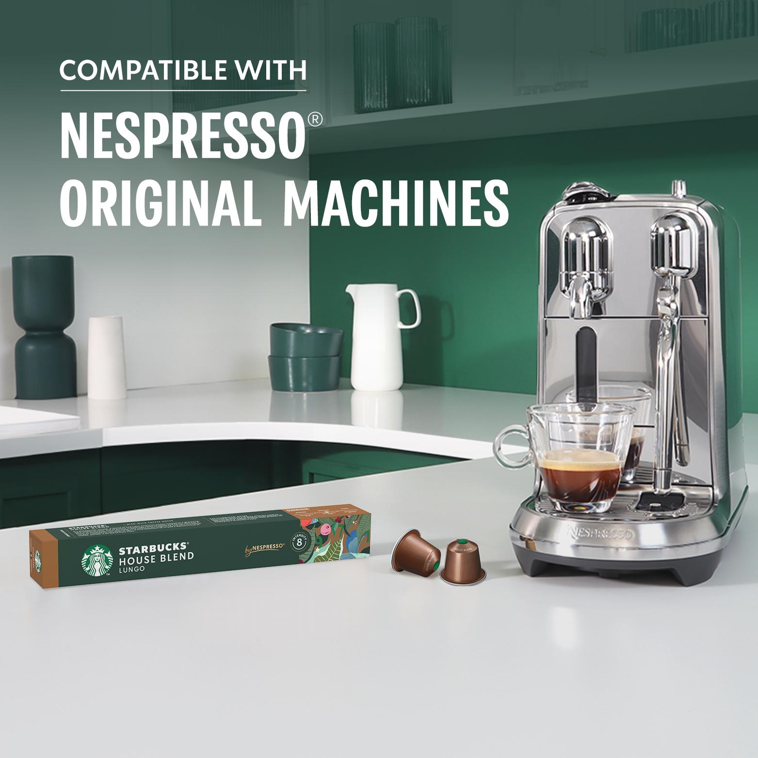 Starbucks by Nespresso House Blend Lungo Coffee Pods x10 thumbnail 2
