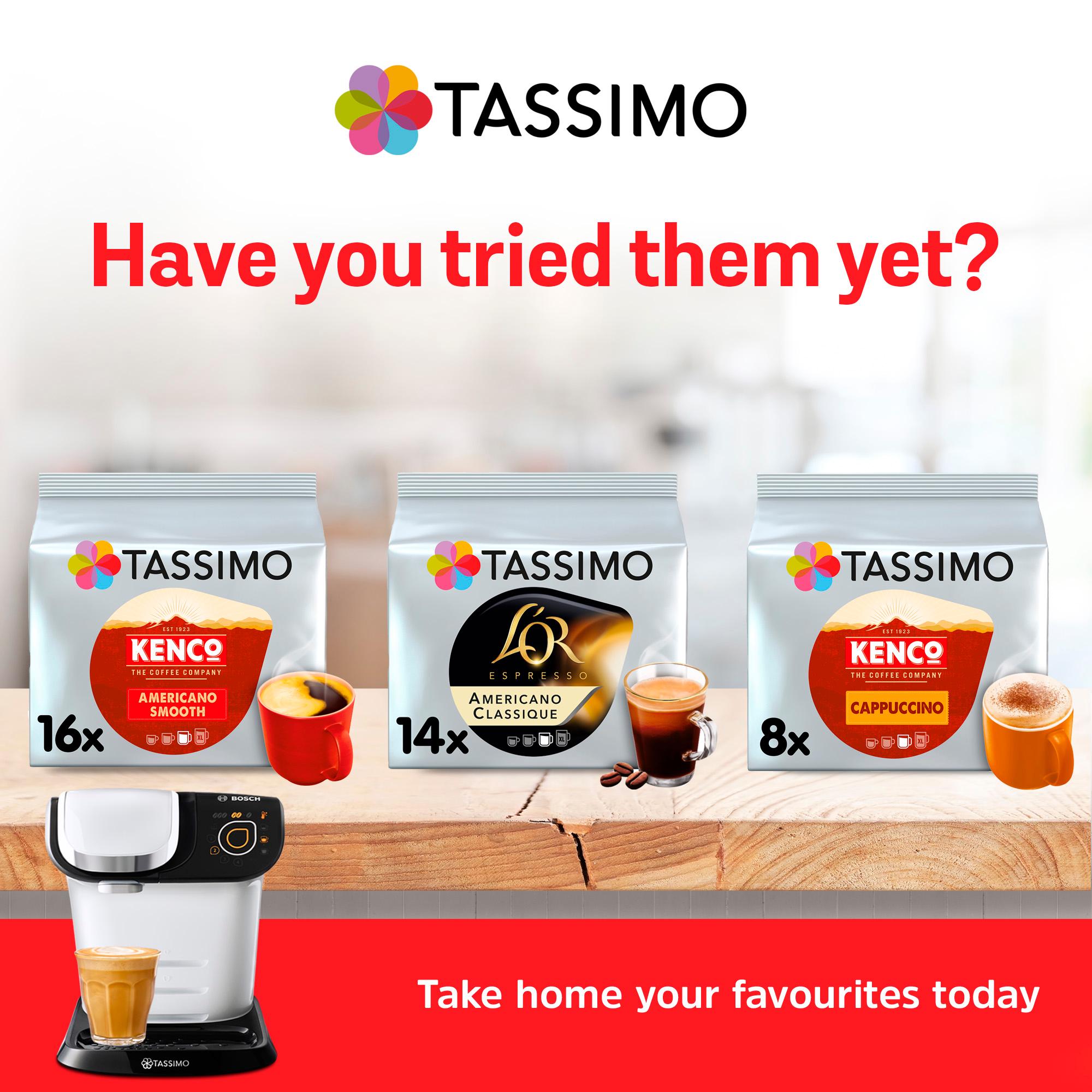 Tassimo Kenco Flat White Coffee Pods x8 220g thumbnail 3