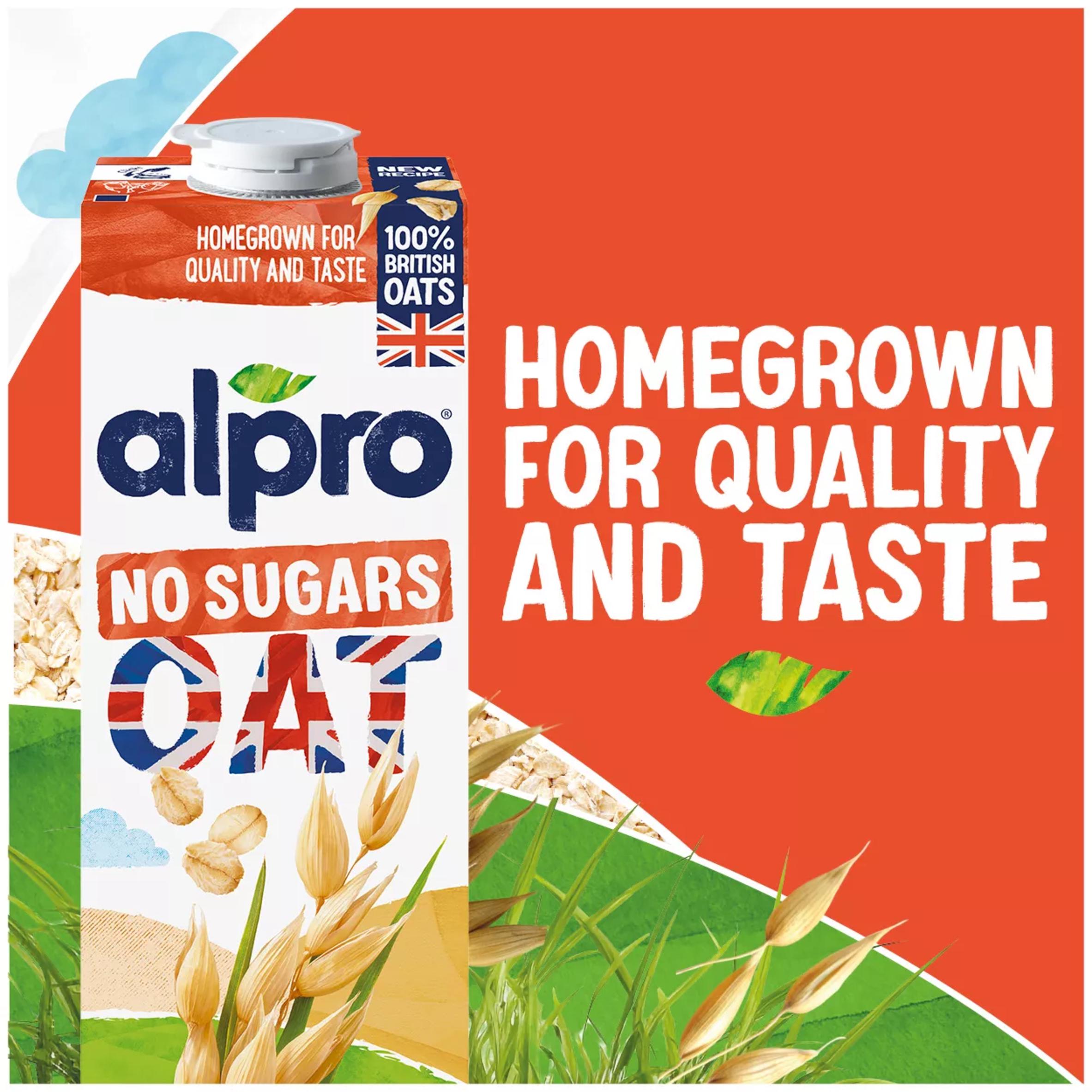 Alpro 1L Oat No Sugar Long Life Dairy Free Drink thumbnail 3