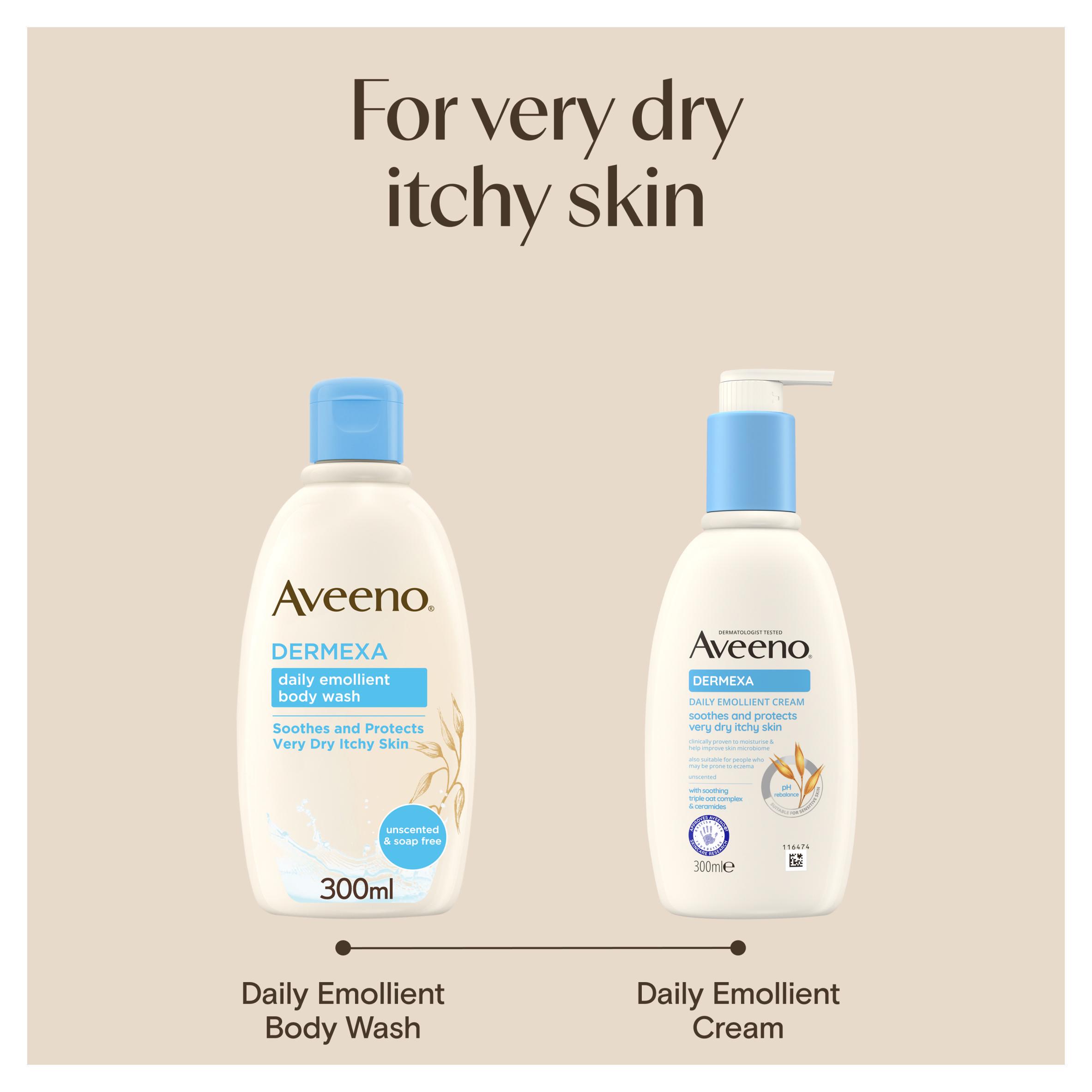 Aveeno Dermexa Daily Emollient Body Wash Unscented Soap Free 300ml thumbnail 5
