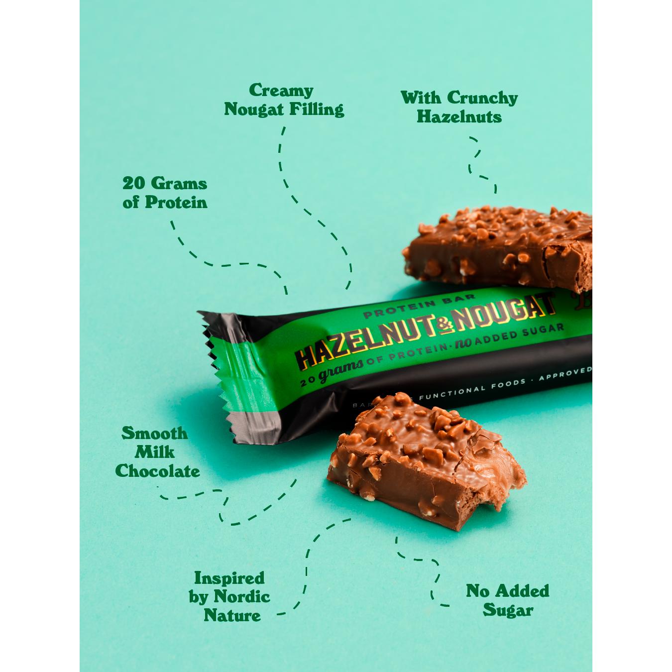 Barebells Protein Bar Hazelnut & Nougat 55g thumbnail 4