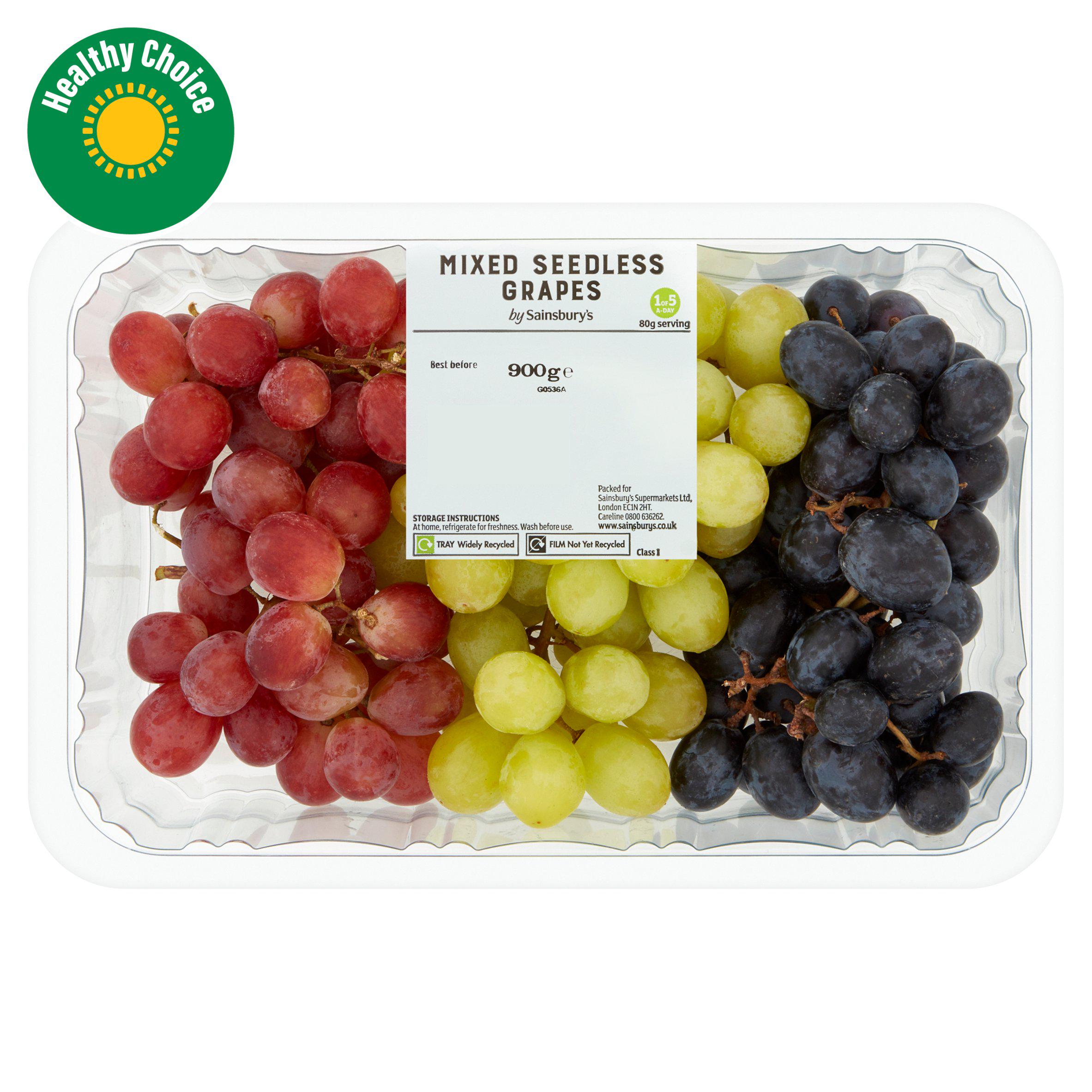 Sainsbury's Mixed Grapes 900g