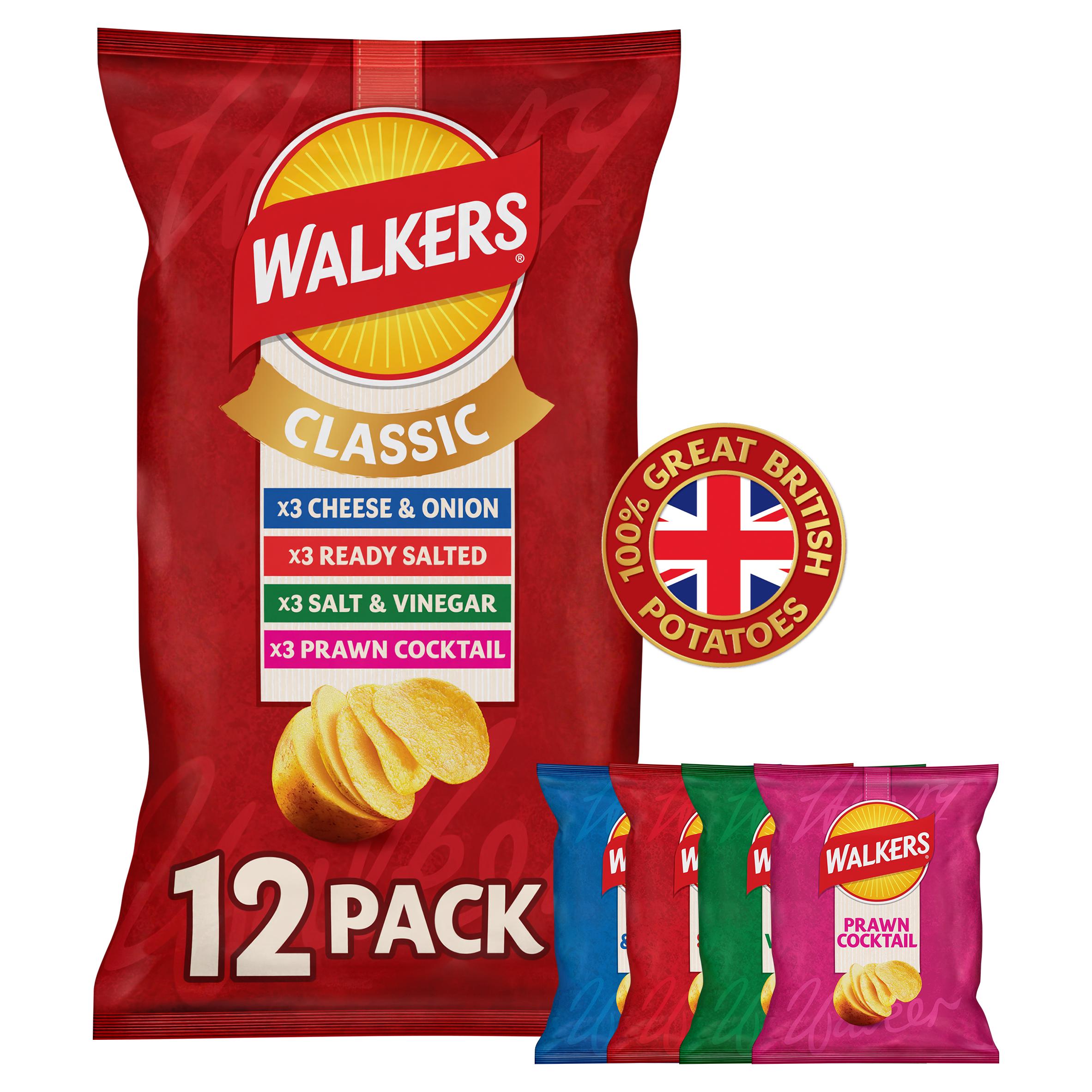 Walkers Classic Variety Multipack Crisps 12x25g thumbnail 3