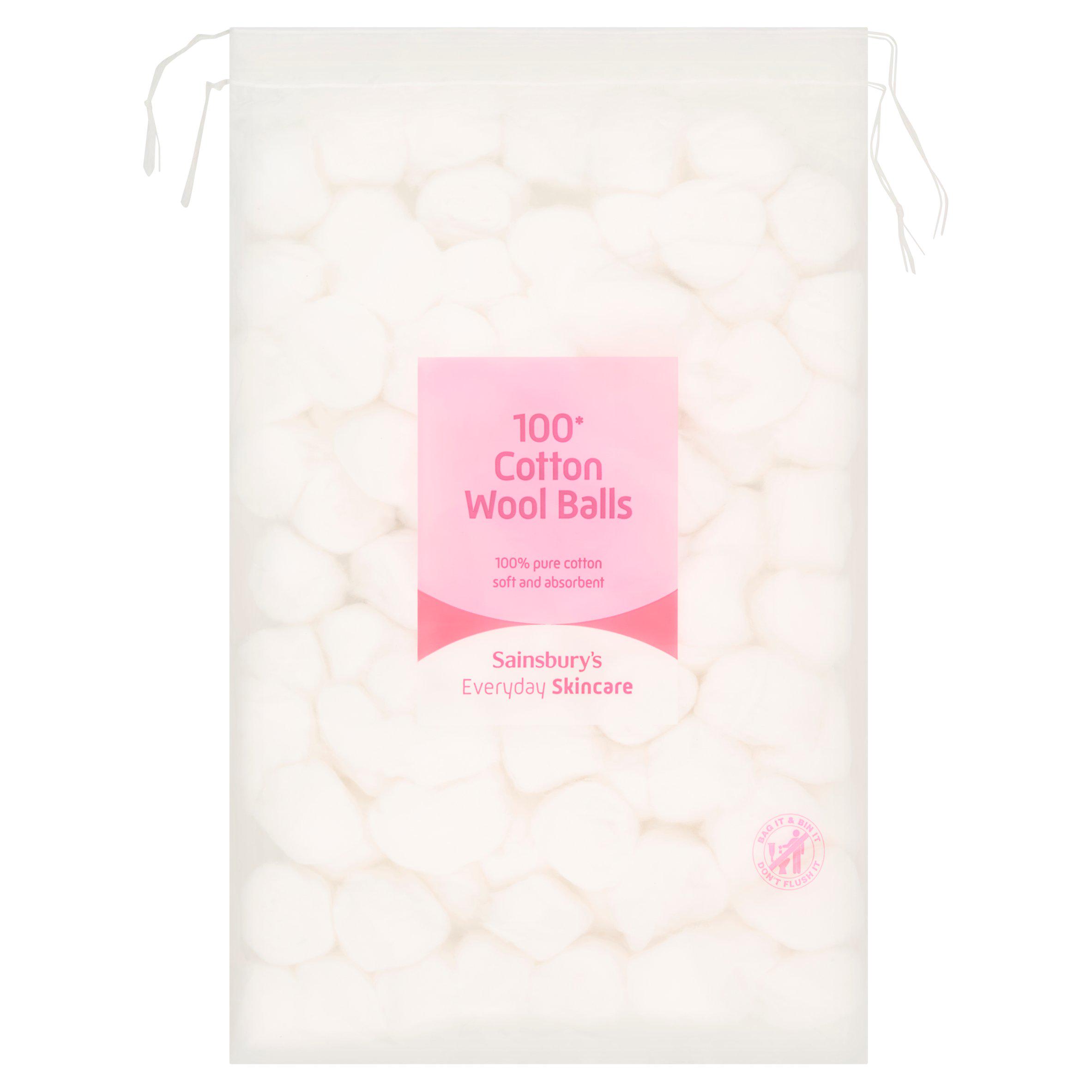 Sainsbury's Cotton Wool Balls x100