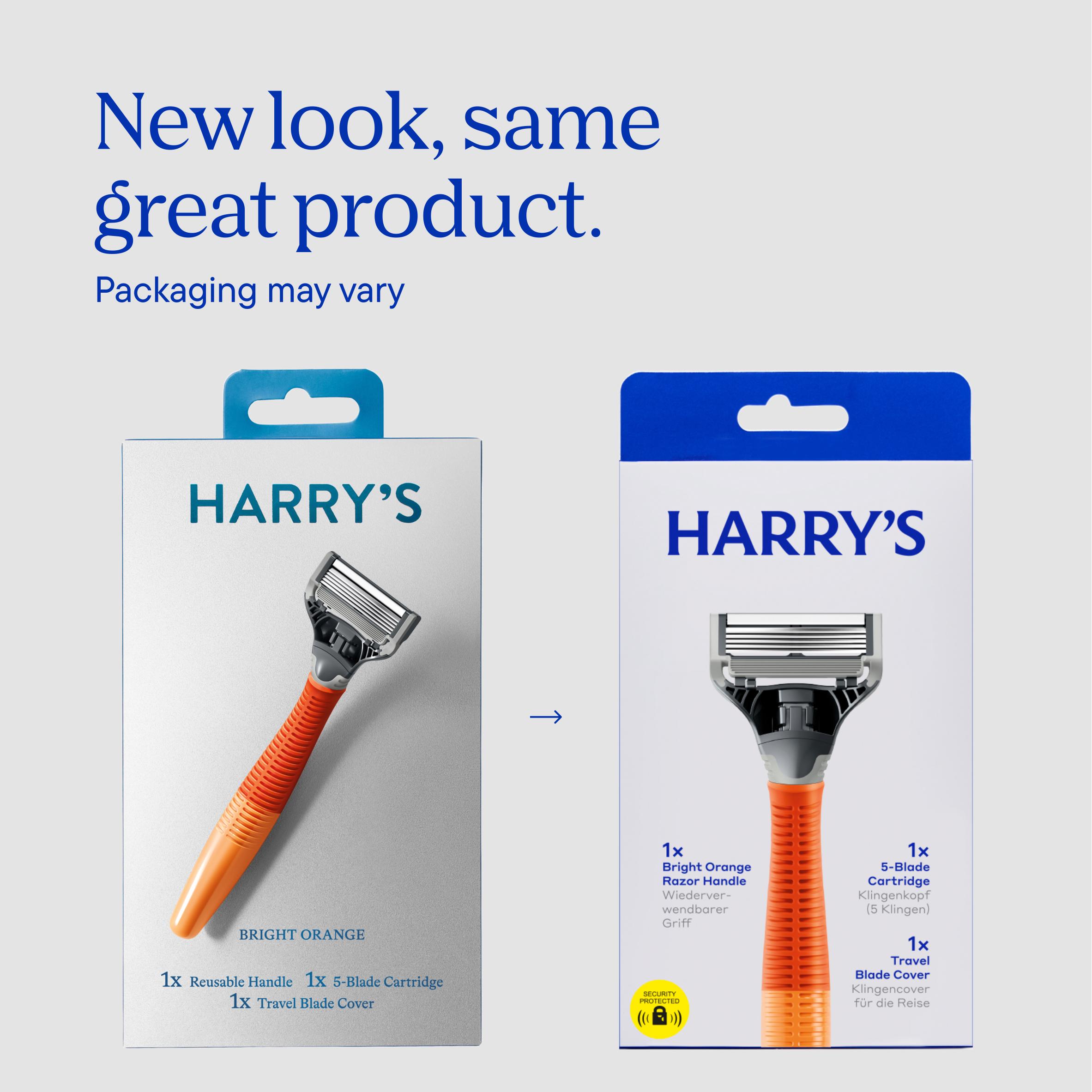 Harry's Men's 5 Blade Razor Bright Orange thumbnail 6